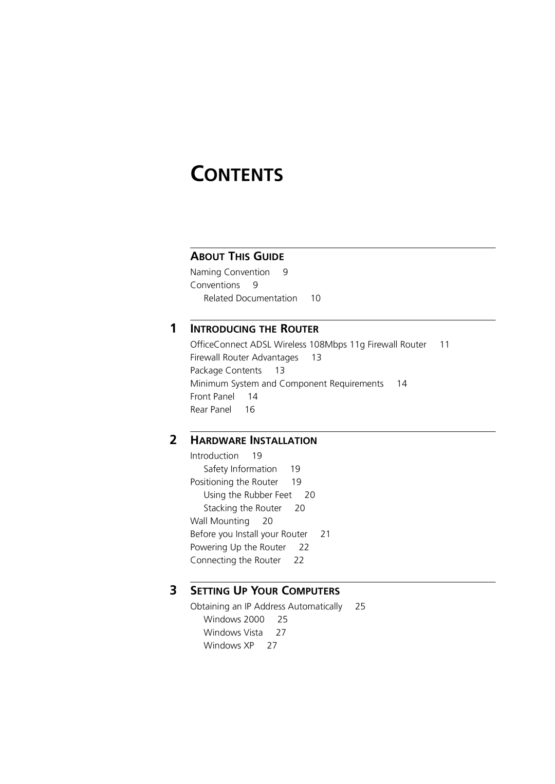 3Com 3CRWDR200A-75, 3CRWDR200B-75, WL-553 manual Contents 