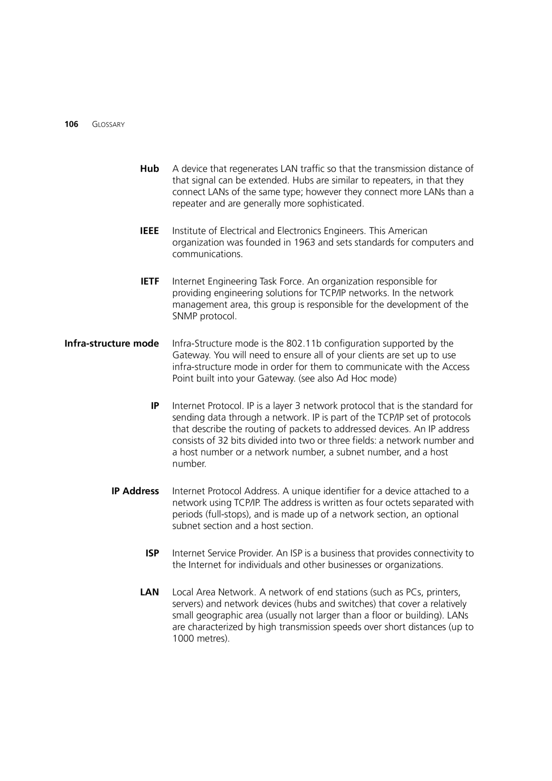 3Com 3CRWE52196 manual Glossary 