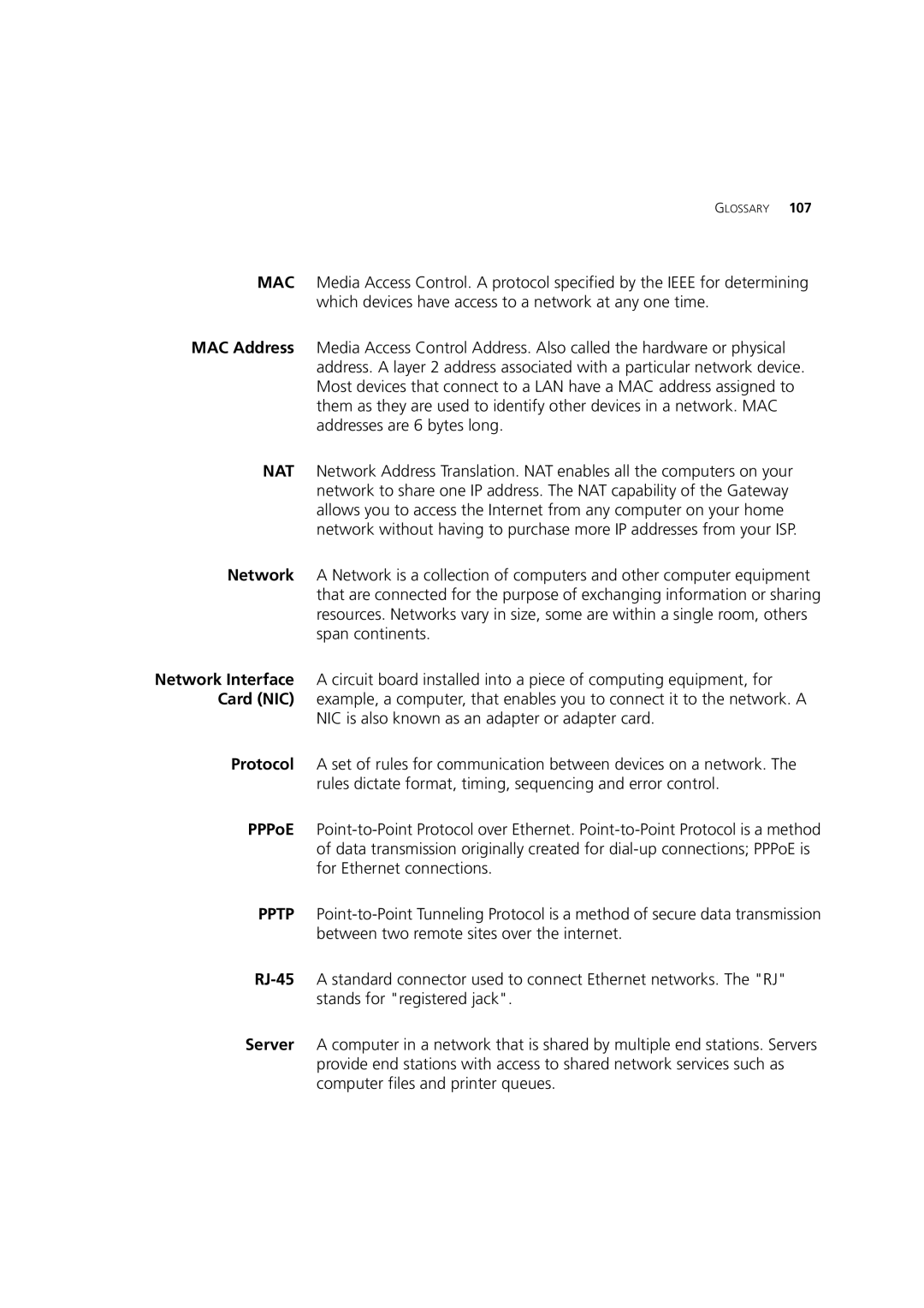 3Com 3CRWE52196 manual Glossary 