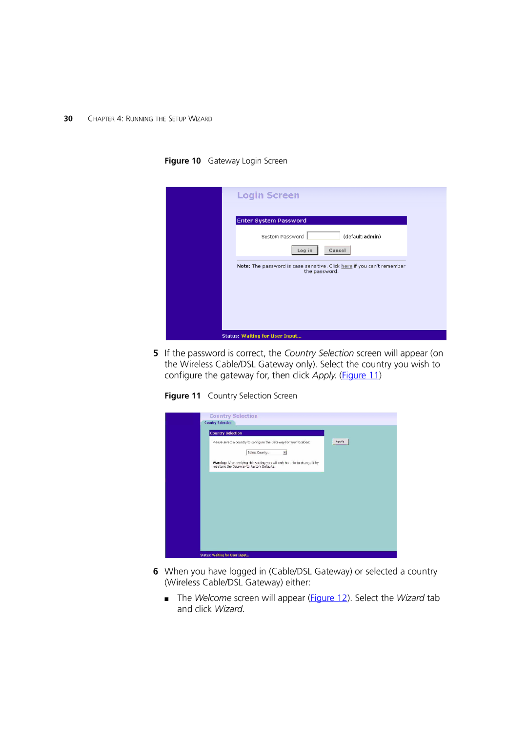 3Com 3CRWE52196 manual Gateway Login Screen 