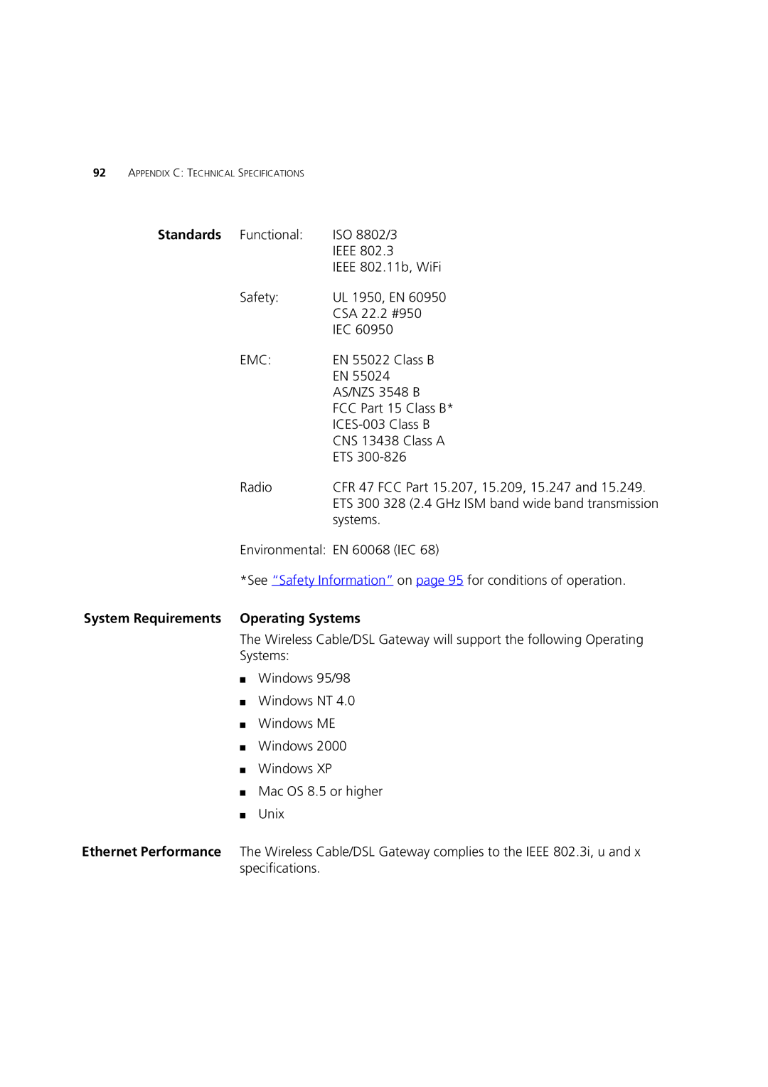 3Com 3CRWE52196 manual FCC Part 15 Class B 