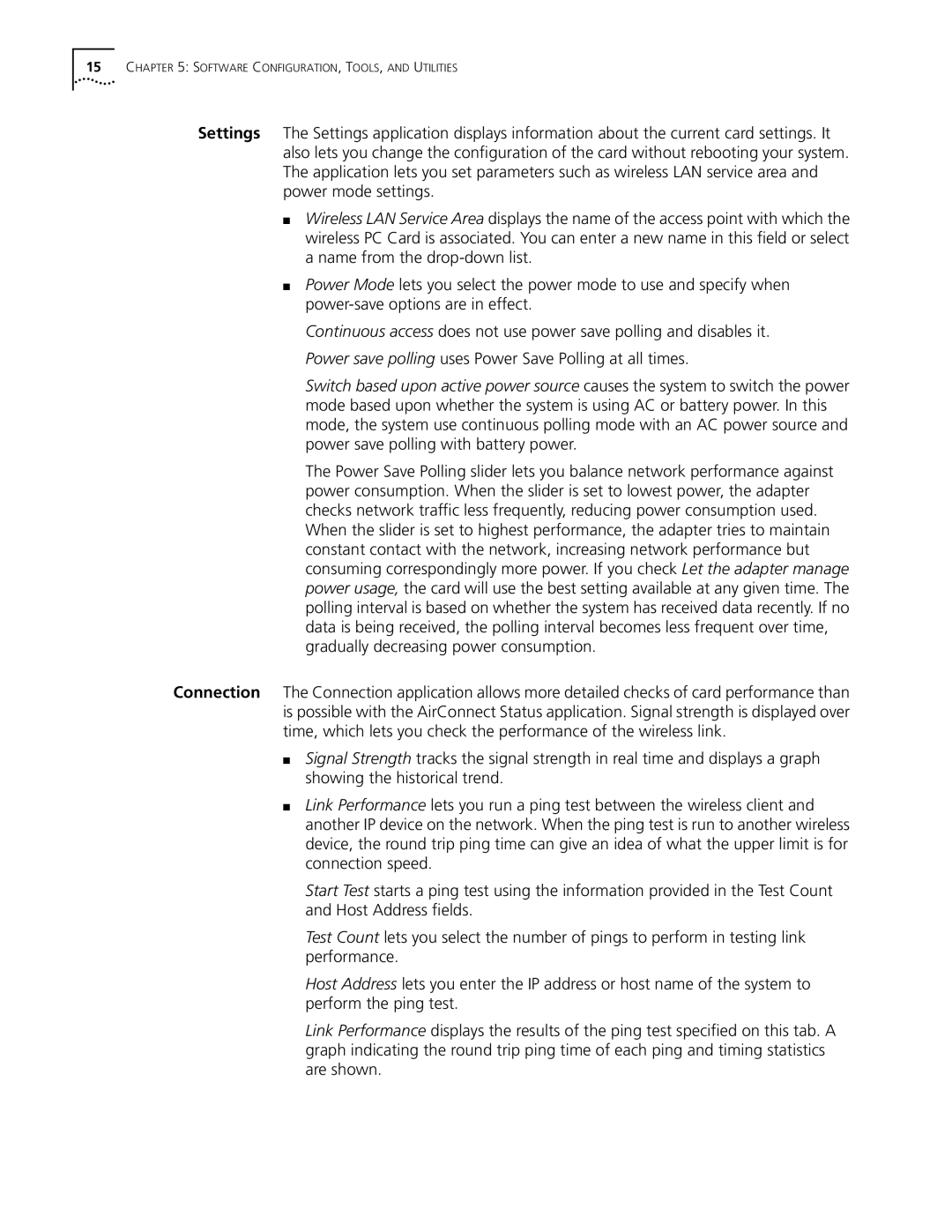 3Com 3CRWE73796B manual Software CONFIGURATION, TOOLS, and Utilities 