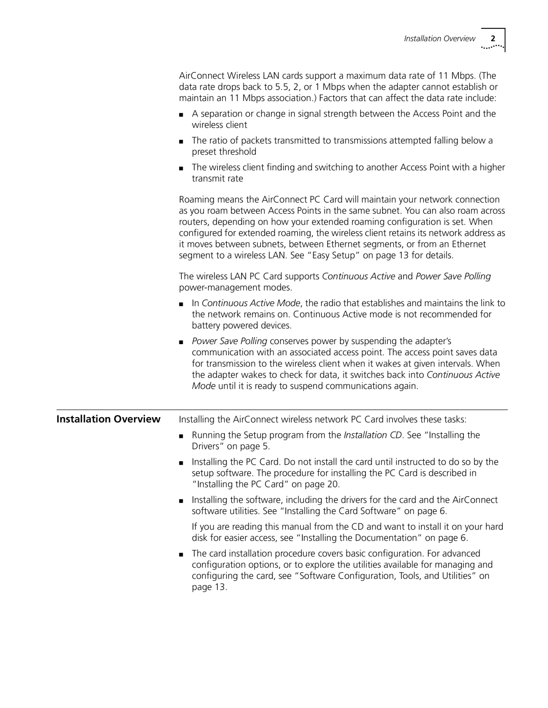 3Com 3CRWE73796B manual Installation Overview 