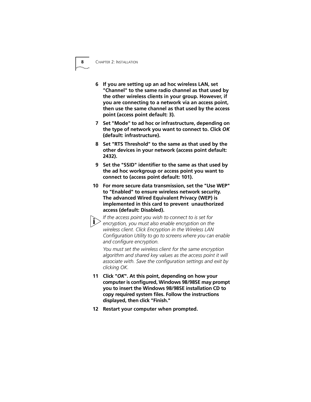 3Com 3CRWE777A manual Installation 