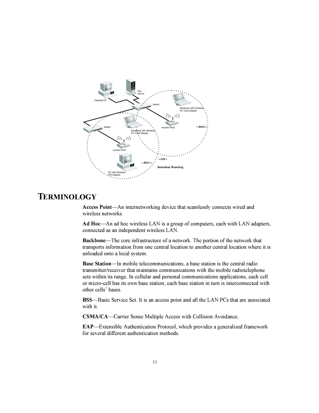 3Com 3CRWE875075A, 3CRWE850075A, 3CRWE825075A manual Terminology 