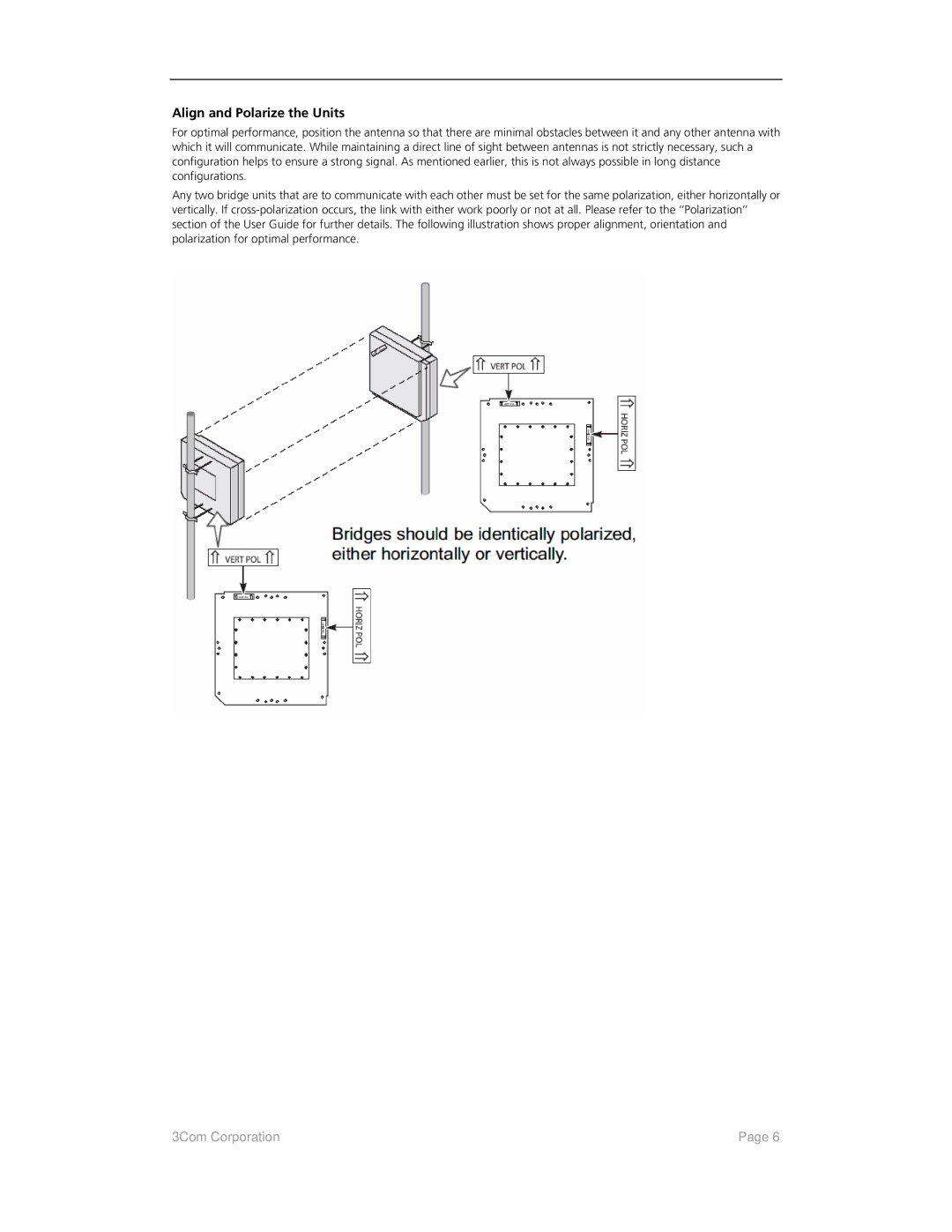 3Com 3CRWEASYG73, 3CRWE920G73 quick start Align and Polarize the Units 