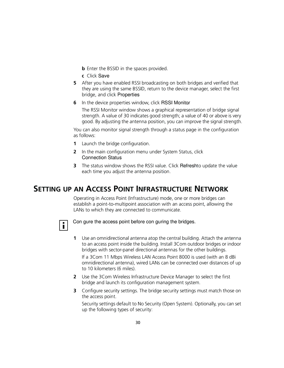 3Com 3CRWEASY96A manual Setting UP AN Access Point Infrastructure Network 