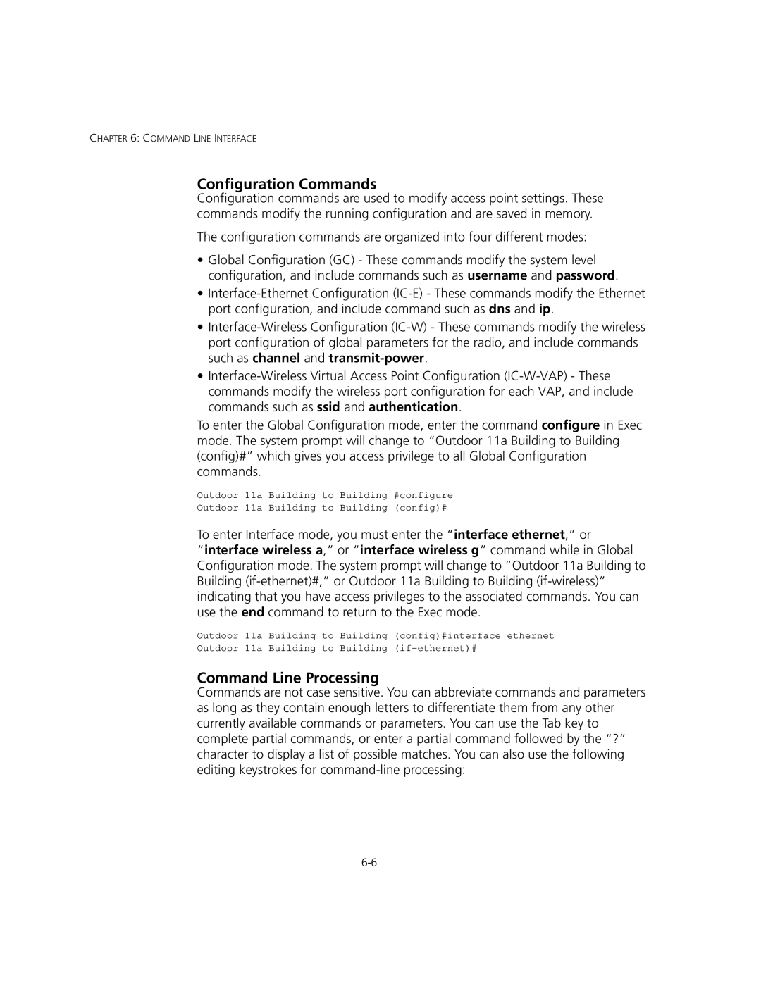 3Com 3CRWEASYA73, WL-575 manual Configuration Commands 