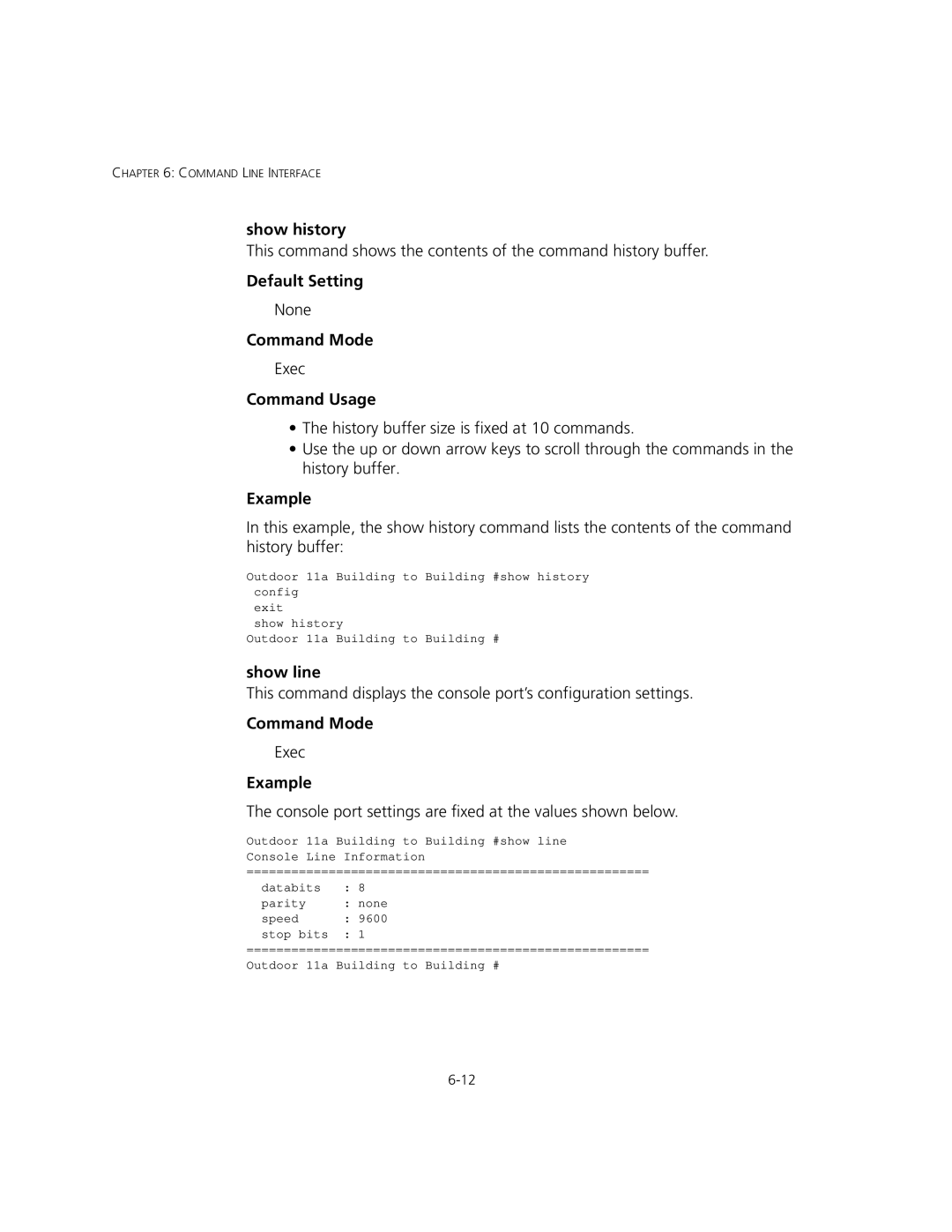 3Com 3CRWEASYA73, WL-575 manual Show history, Show line 