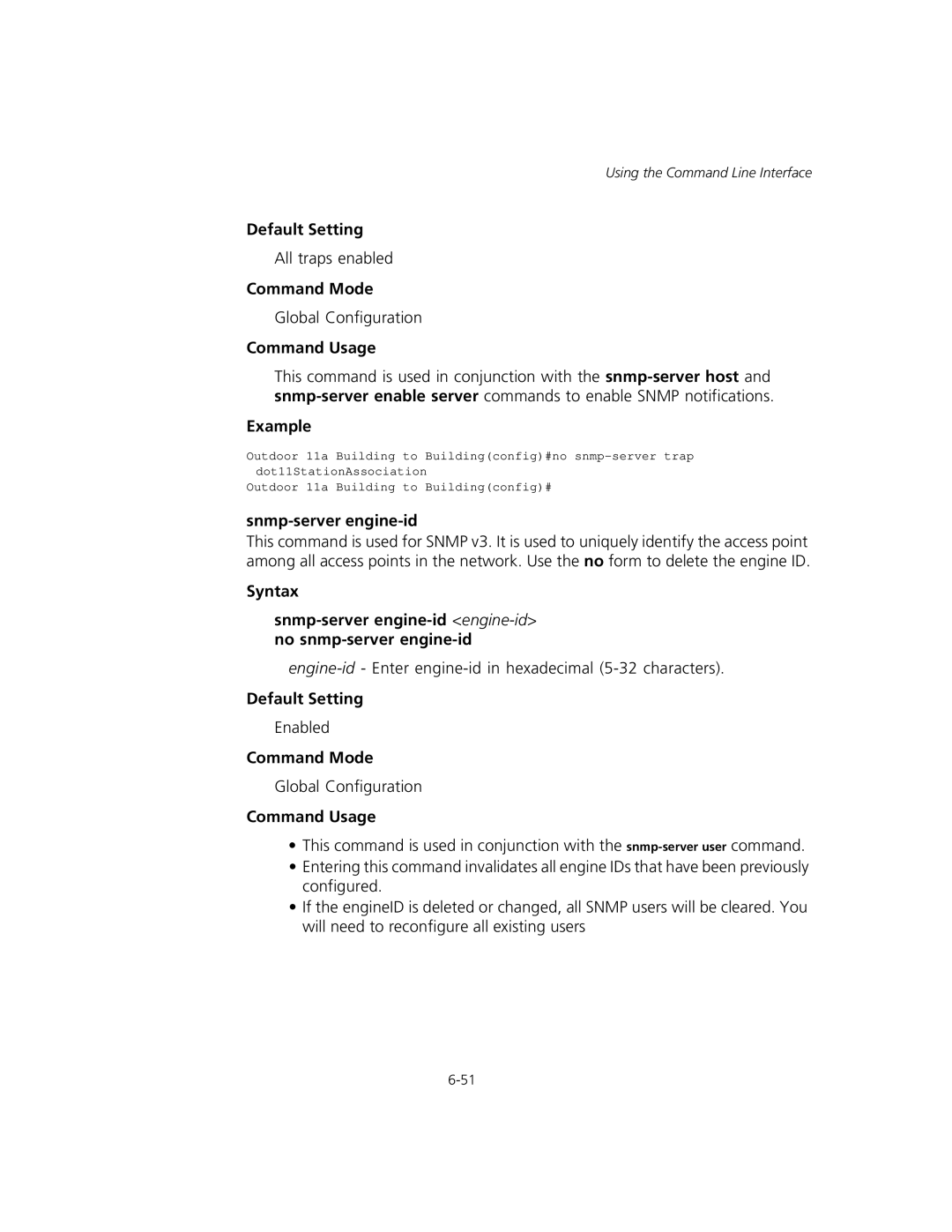 3Com WL-575, 3CRWEASYA73 manual Snmp-server engine-id 