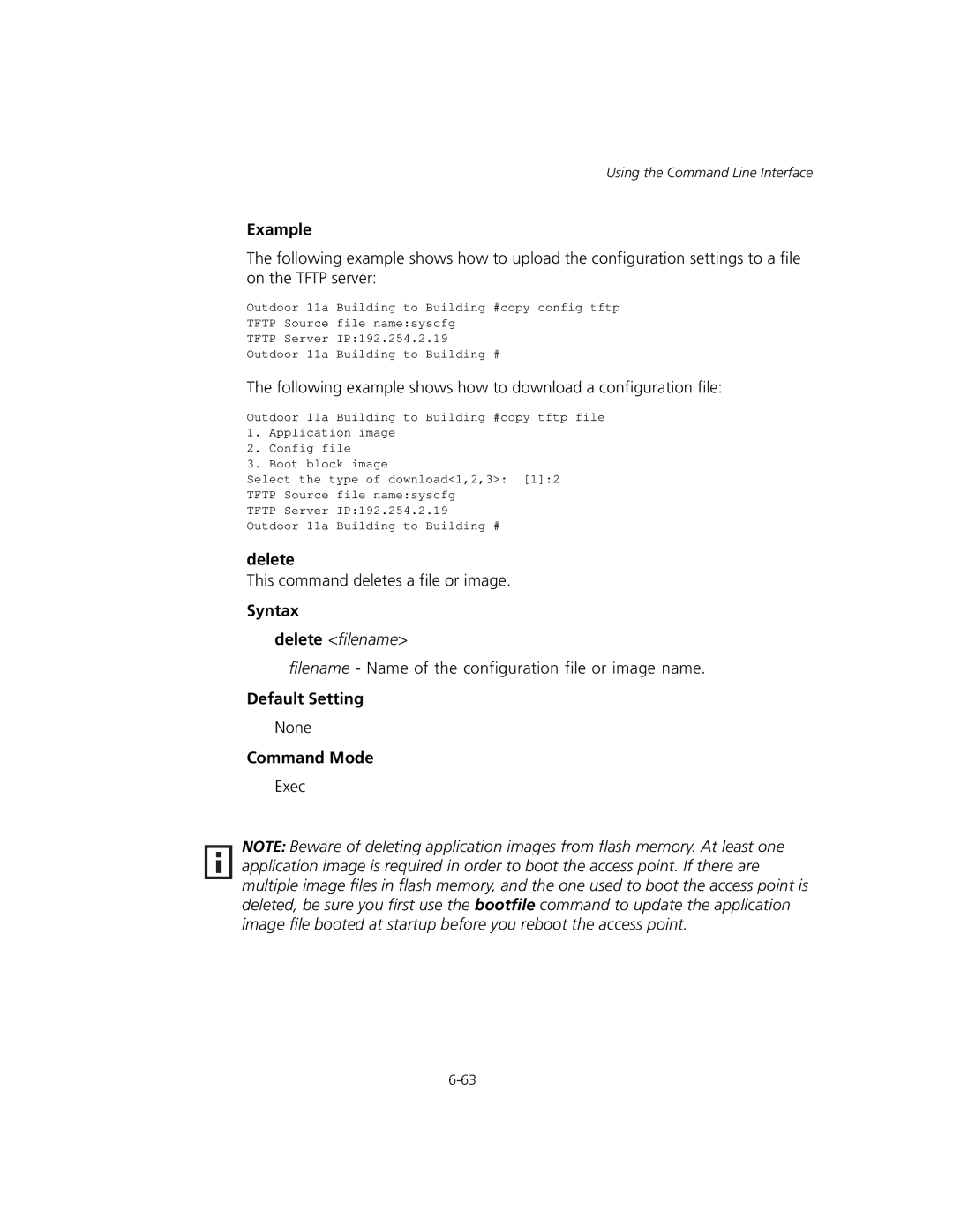 3Com WL-575, 3CRWEASYA73 manual Delete, Syntax 