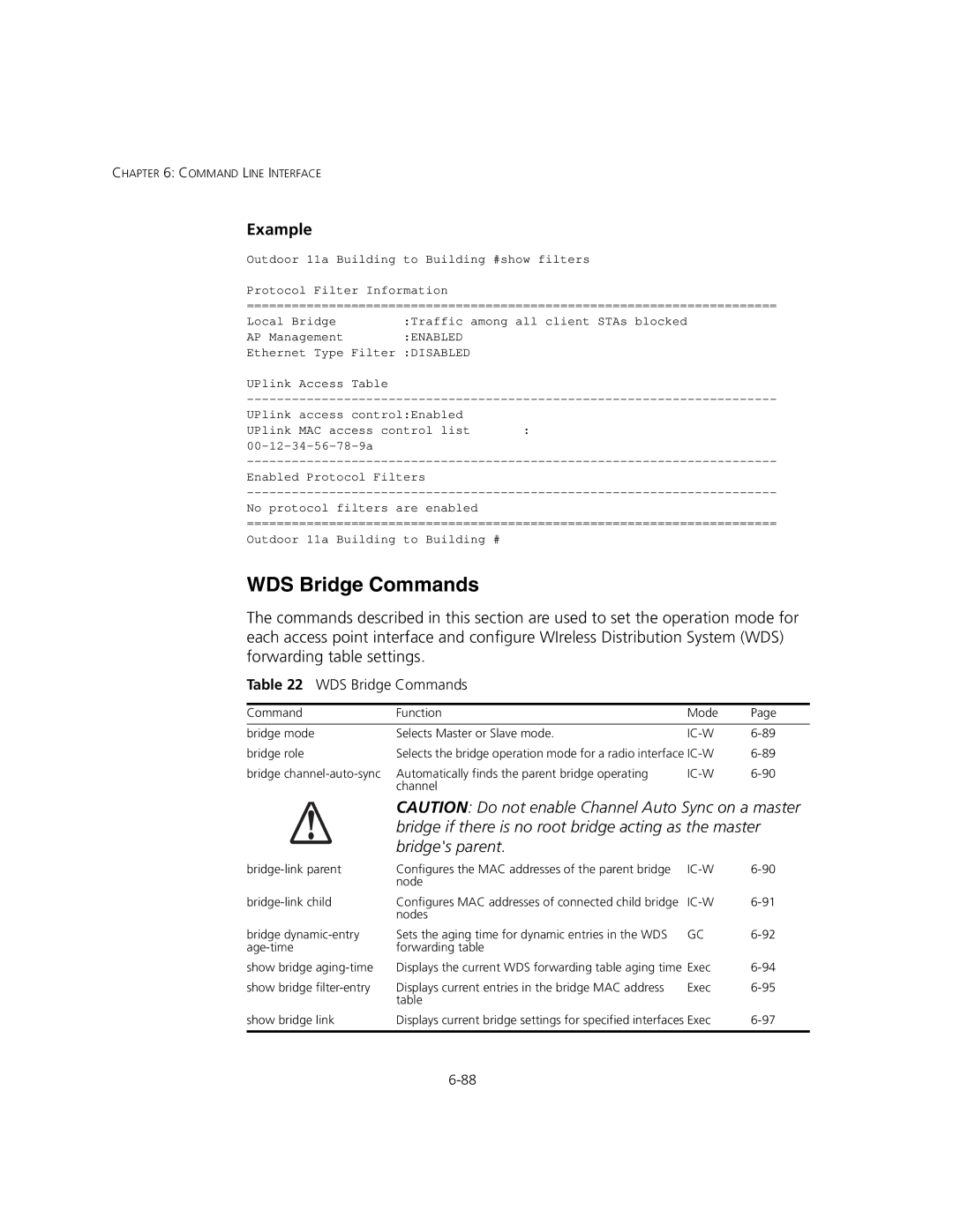 3Com 3CRWEASYA73, WL-575 manual WDS Bridge Commands 