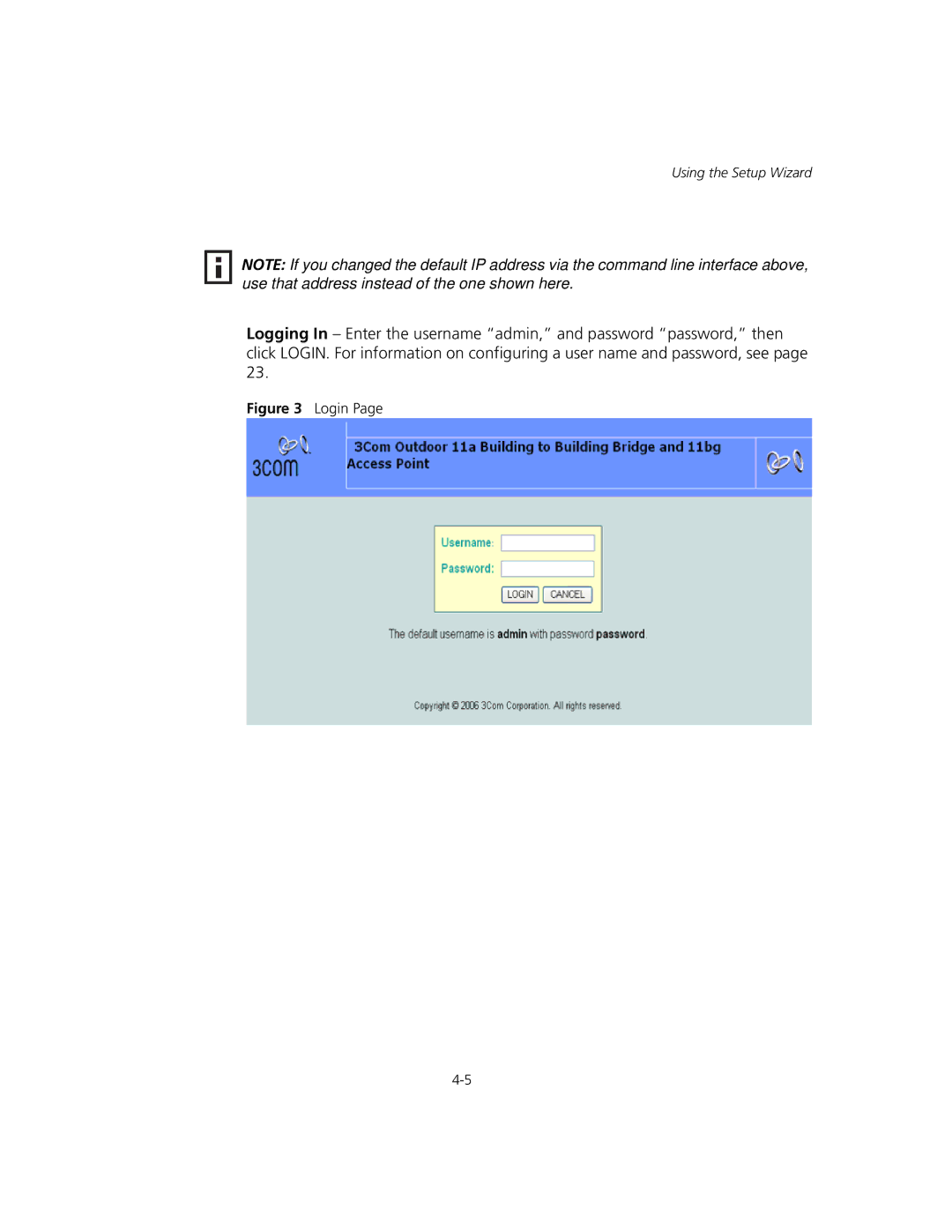 3Com WL-575, 3CRWEASYA73 manual Login 