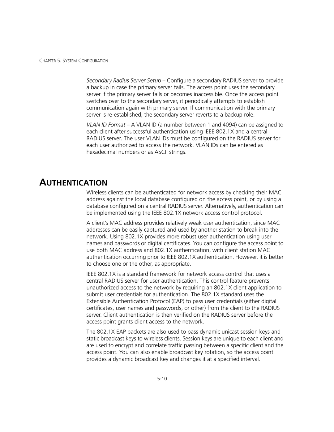 3Com 3CRWEASYA73, WL-575 manual Authentication 