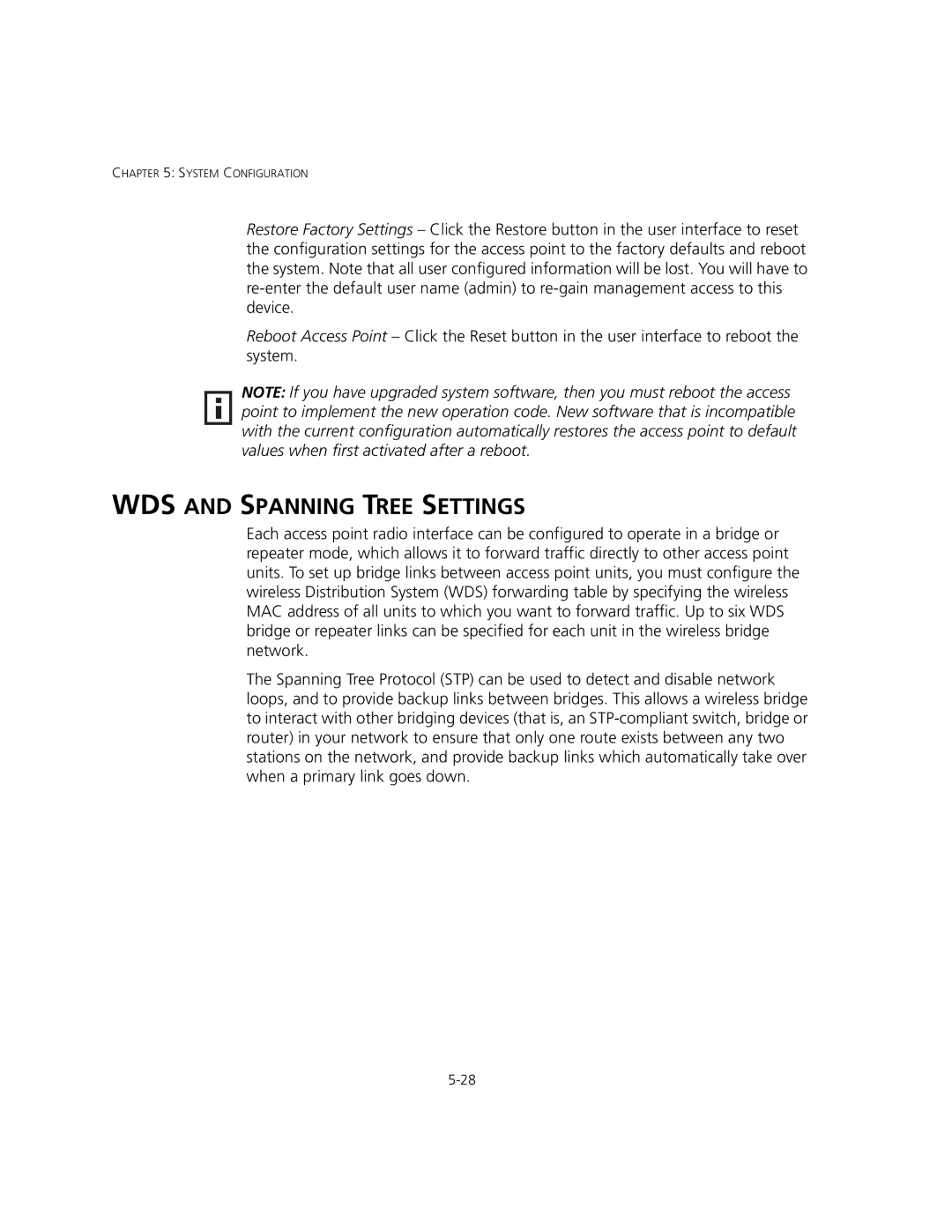 3Com 3CRWEASYA73, WL-575 manual WDS and Spanning Tree Settings 