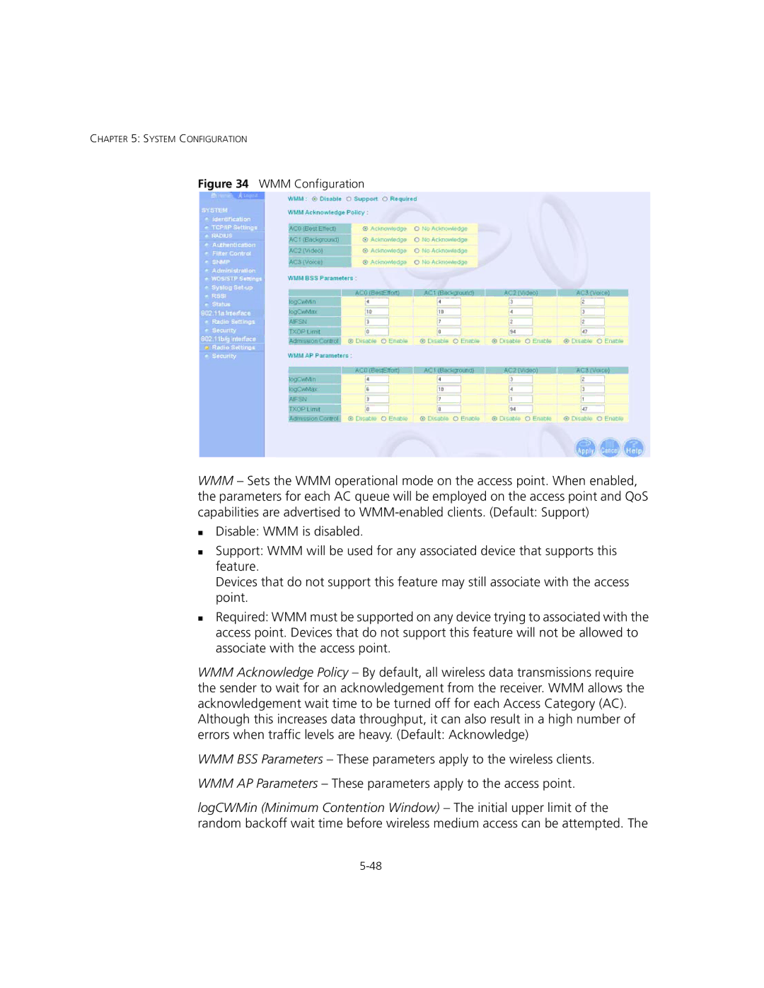 3Com 3CRWEASYA73, WL-575 manual System Configuration 