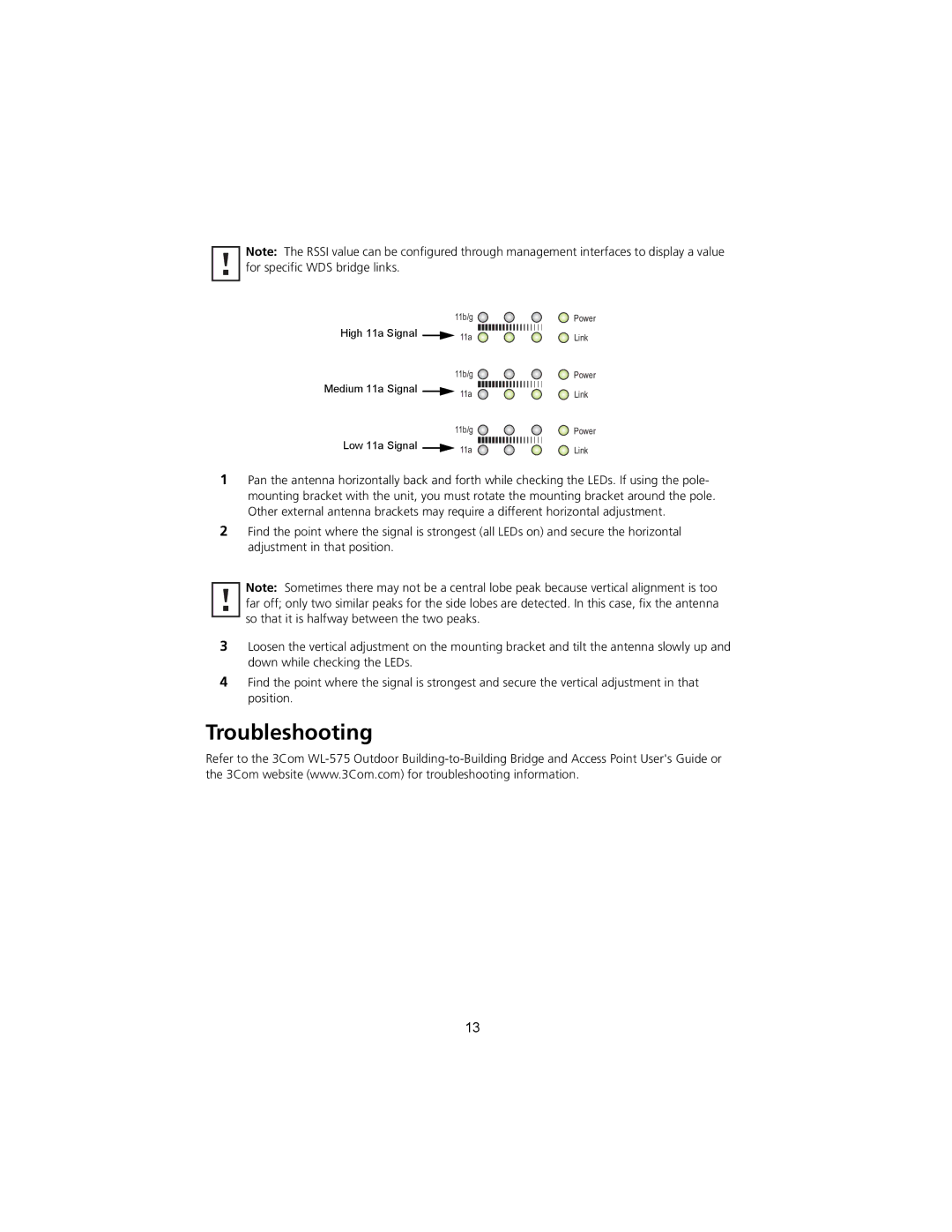 3Com 3CRWEASYA73 quick start Troubleshooting 