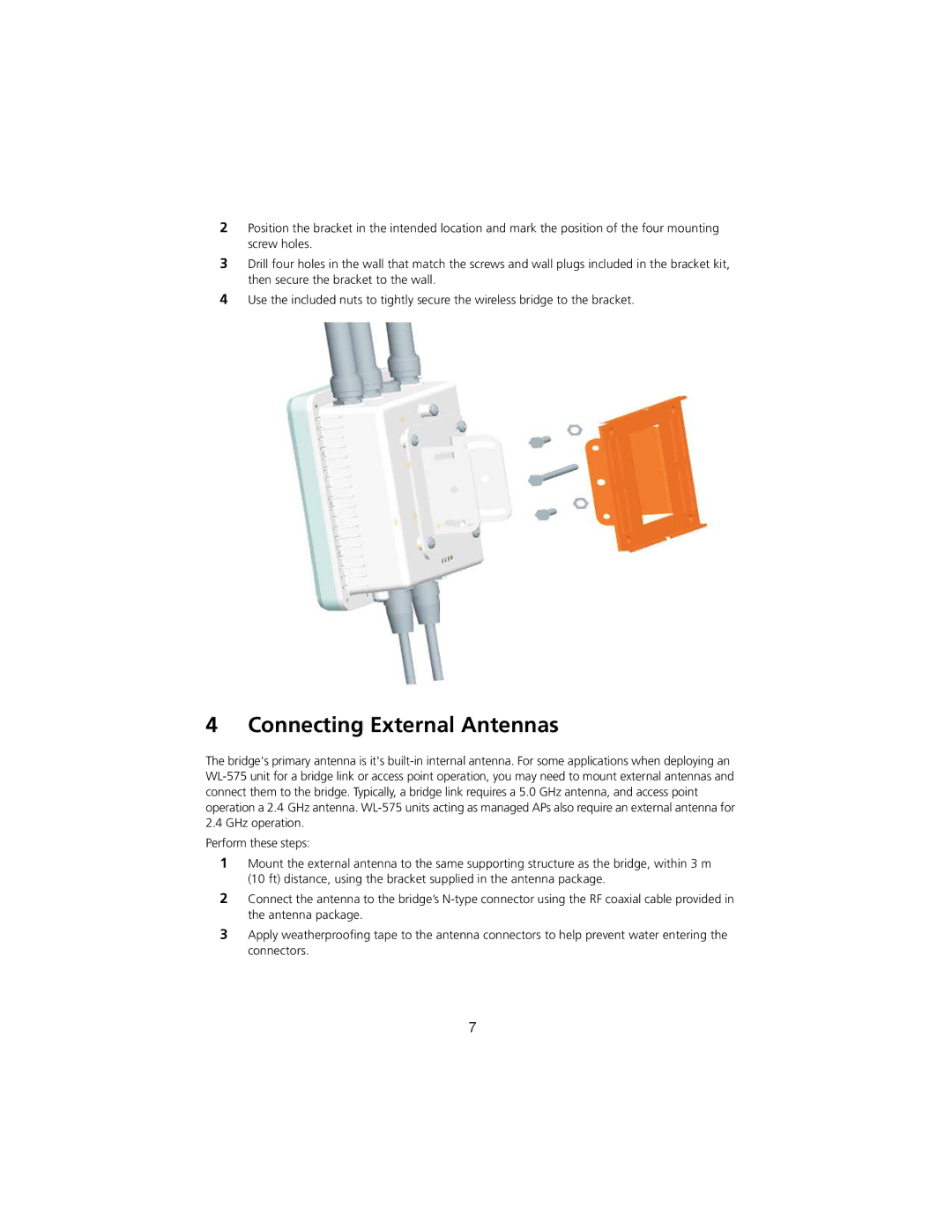 3Com 3CRWEASYA73 quick start Connecting External Antennas 