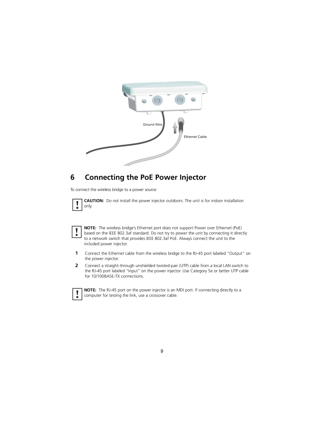 3Com 3CRWEASYA73 quick start Connecting the PoE Power Injector 