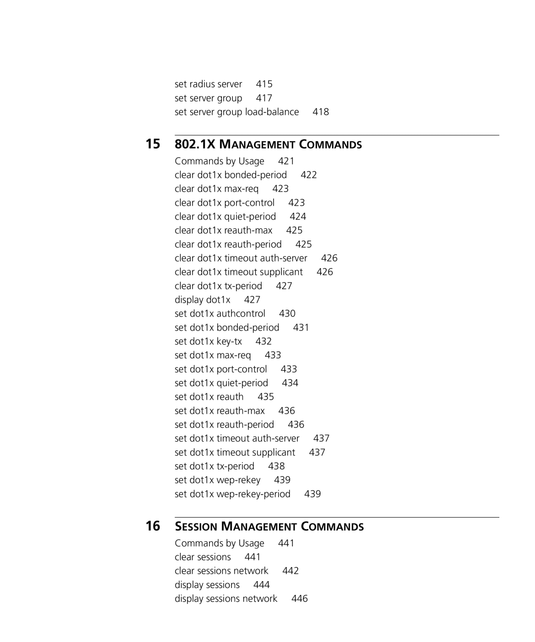 3Com 3CRWX120695A, 3CRWX440095A manual 435, 444, 446 