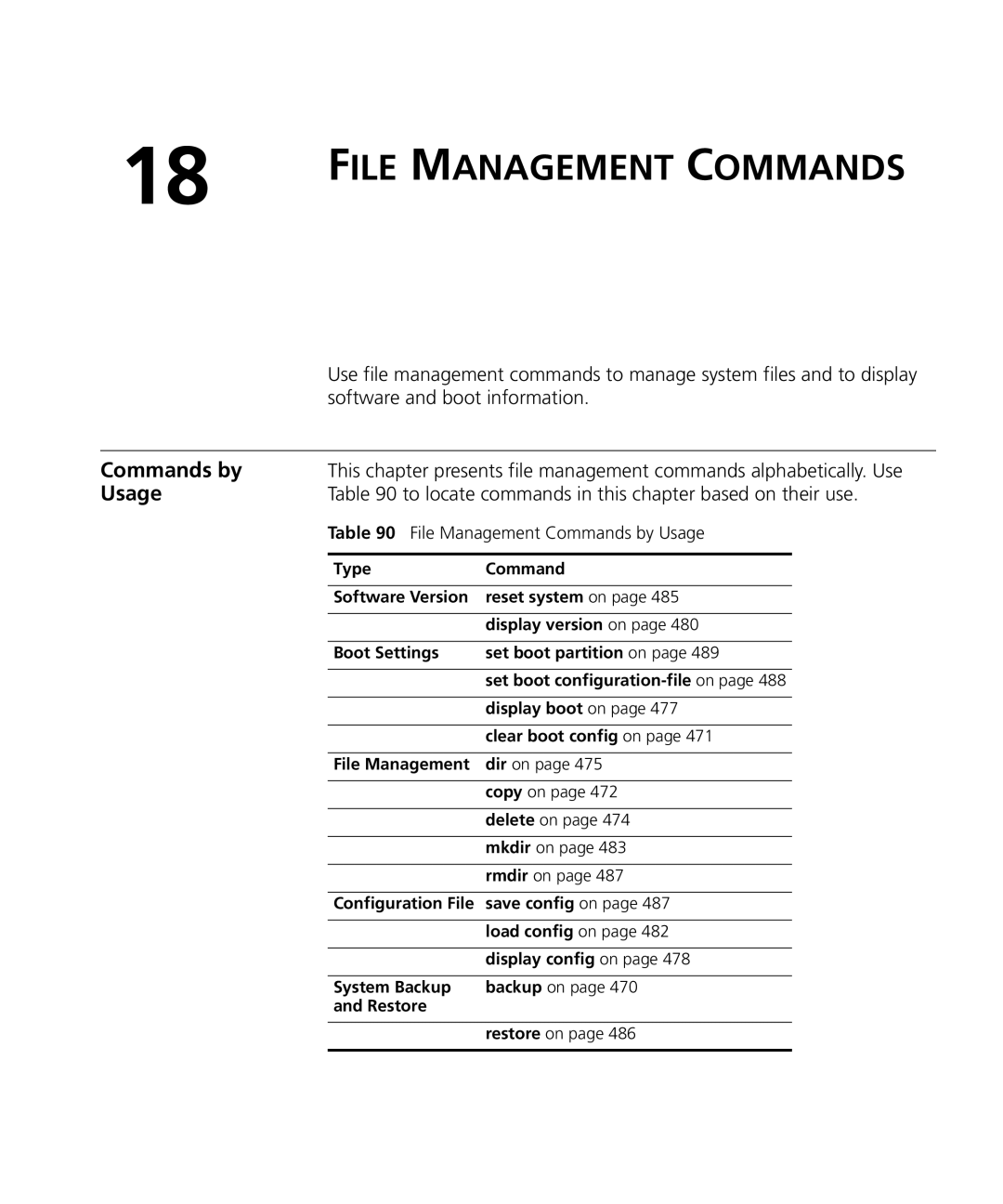 3Com 3CRWX120695A, 3CRWX440095A manual File Management Commands 