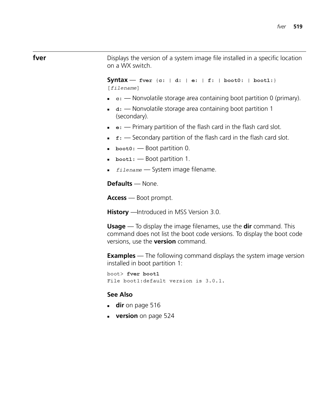 3Com 3CRWX120695A, 3CRWX440095A manual Fver 