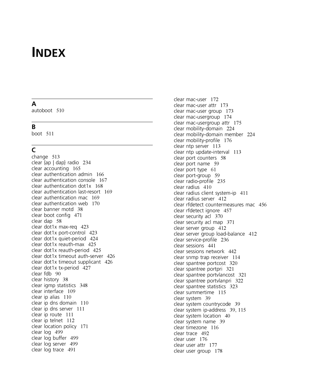 3Com 3CRWX120695A, 3CRWX440095A manual Index 