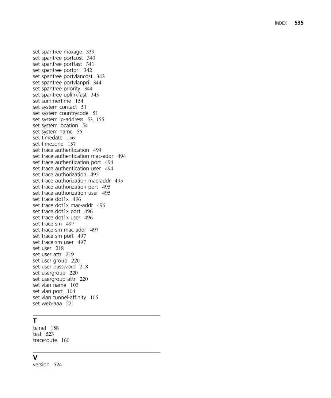 3Com 3CRWX120695A, 3CRWX440095A manual Index 