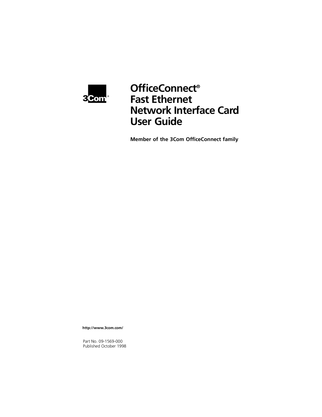 3Com 3CSOHO100 manual Member of the 3Com OfficeConnect family 