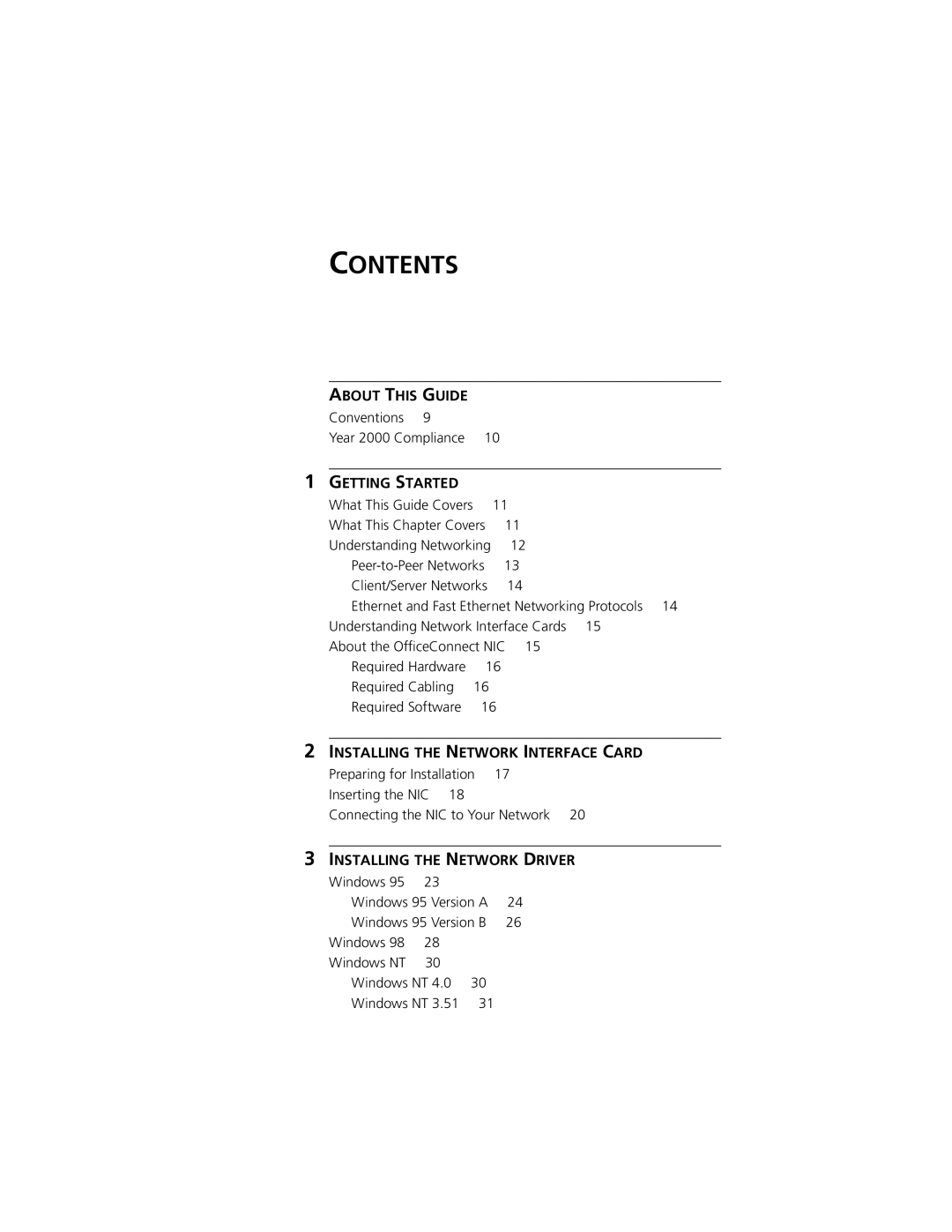 3Com 3CSOHO100 manual Contents 