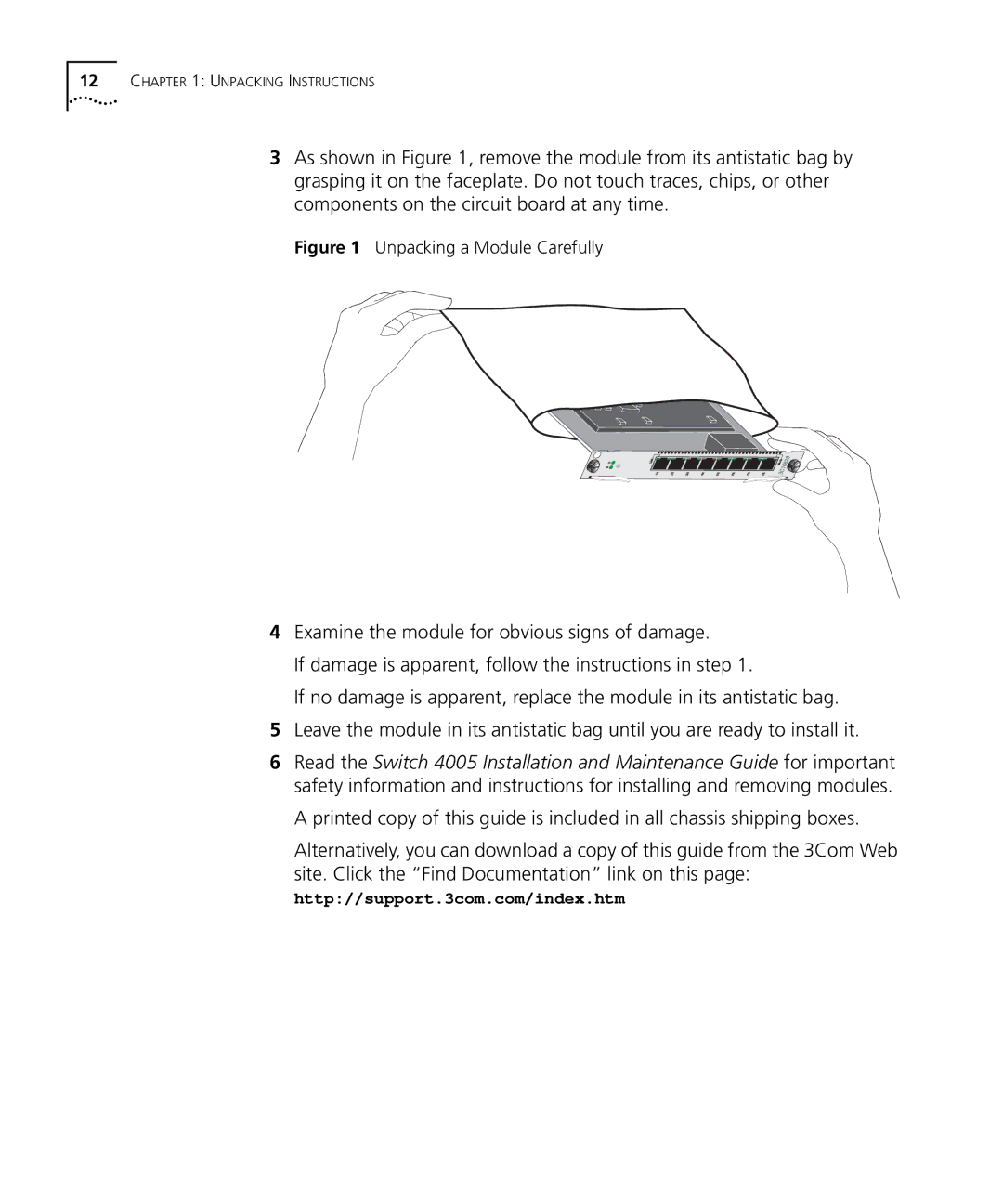 3Com 4005 manual Site. Click the Find Documentation link on this 