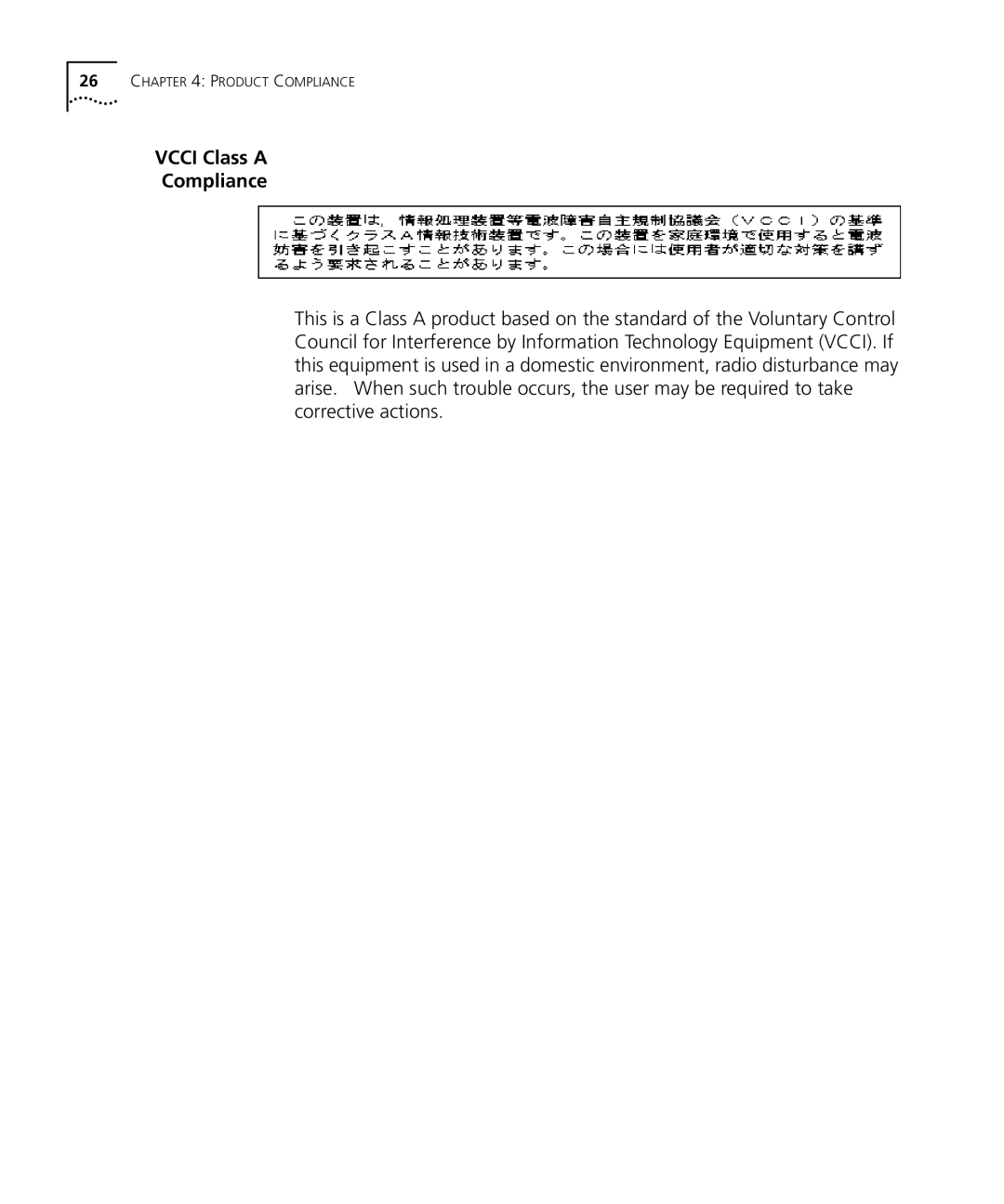 3Com 4005 manual Vcci Class a Compliance 