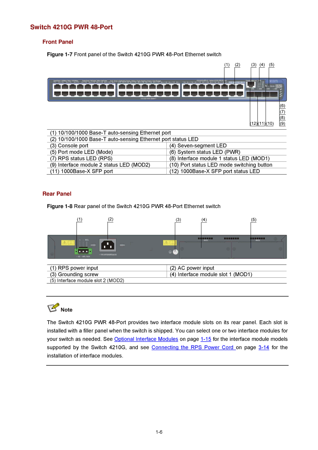 3Com manual Switch 4210G PWR 48-Port 