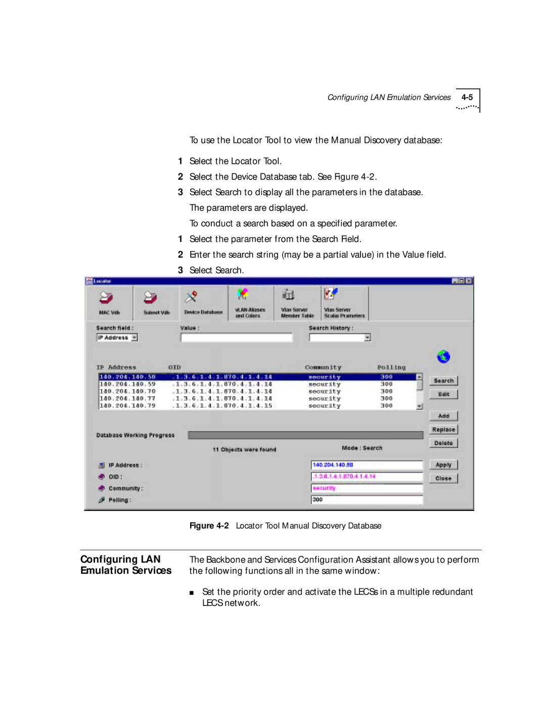 3Com 4.2.2 manual 2Locator Tool Manual Discovery Database 