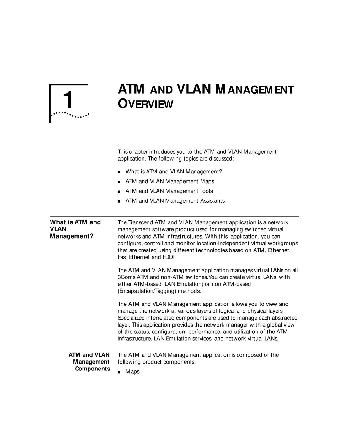 3Com 4.2.2 manual What is ATM, Management?, ATM and Vlan, Components 