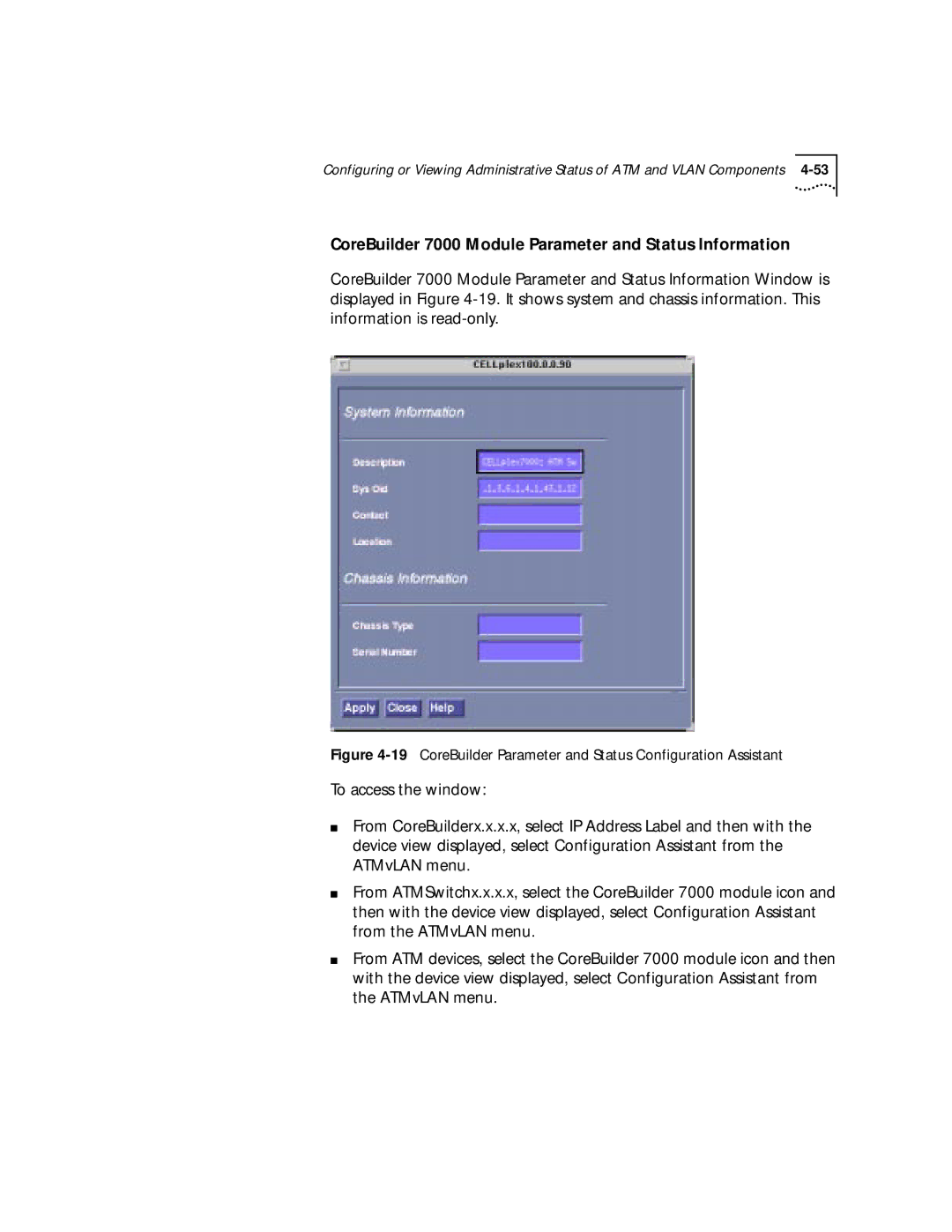 3Com 4.2.2 manual CoreBuilder 7000 Module Parameter and Status Information 