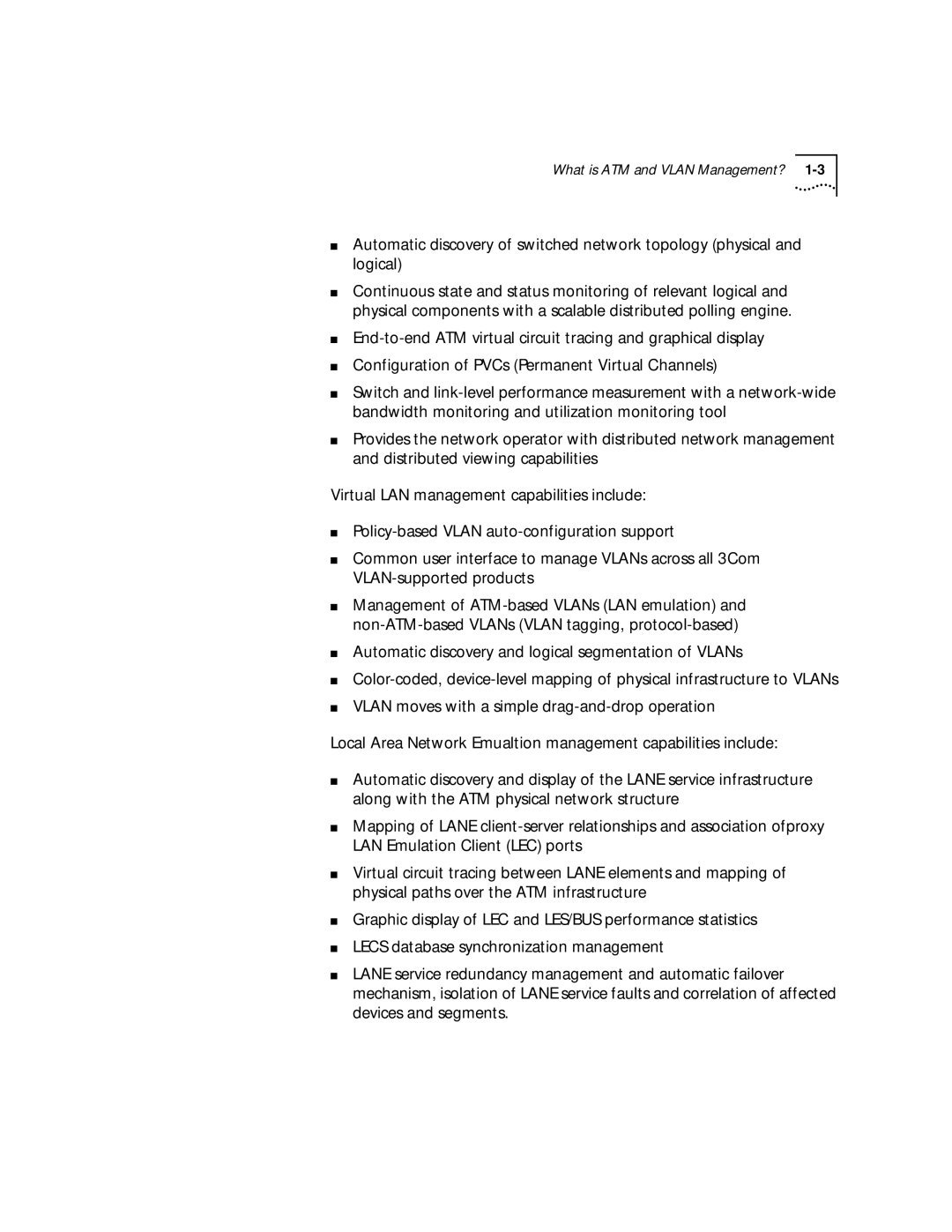 3Com 4.2.2 manual What is ATM and Vlan Management? 