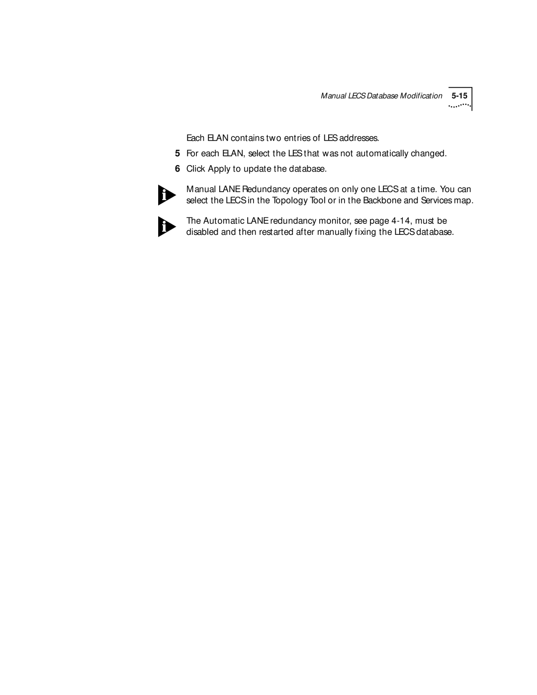 3Com 4.2.2 manual Manual Lecs Database Modification 