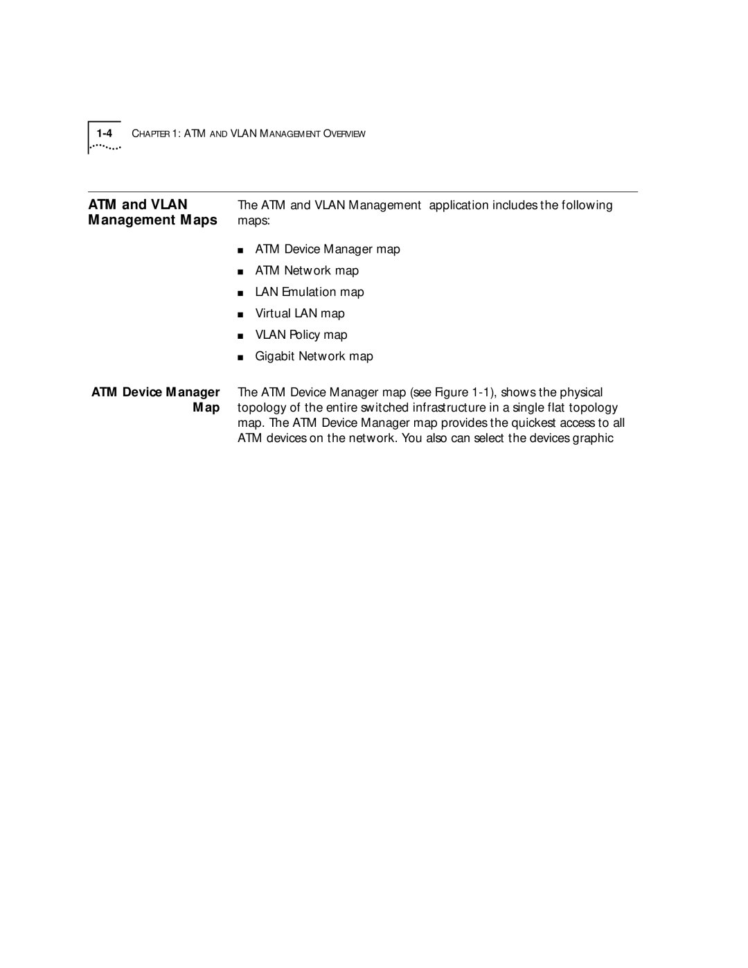 3Com 4.2.2 manual ATM and Vlan, Management Maps 