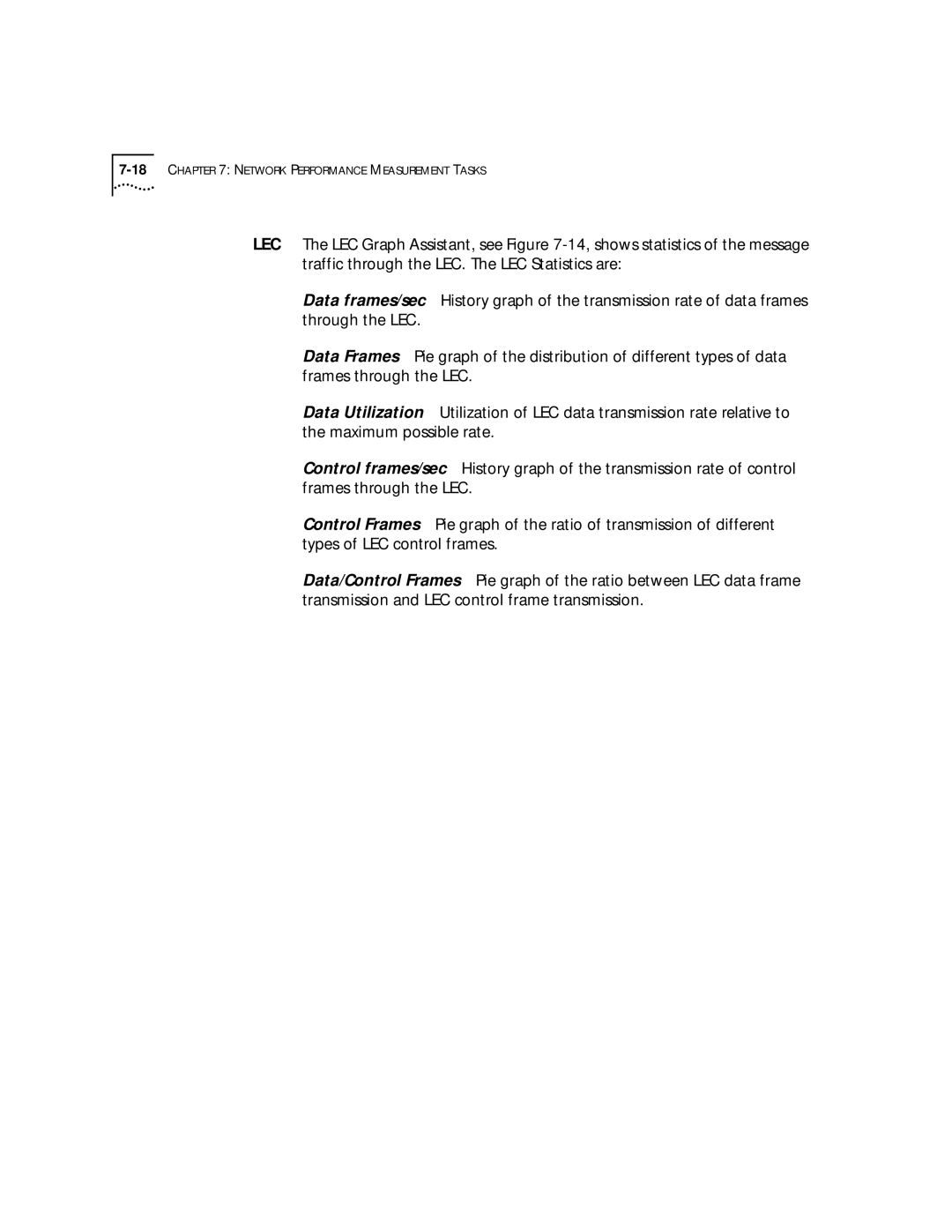 3Com 4.2.2 manual 18CHAPTER 7 Network Performance Measurement Tasks 