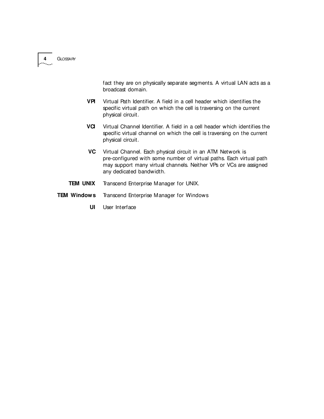 3Com 4.2.2 manual Glossary 