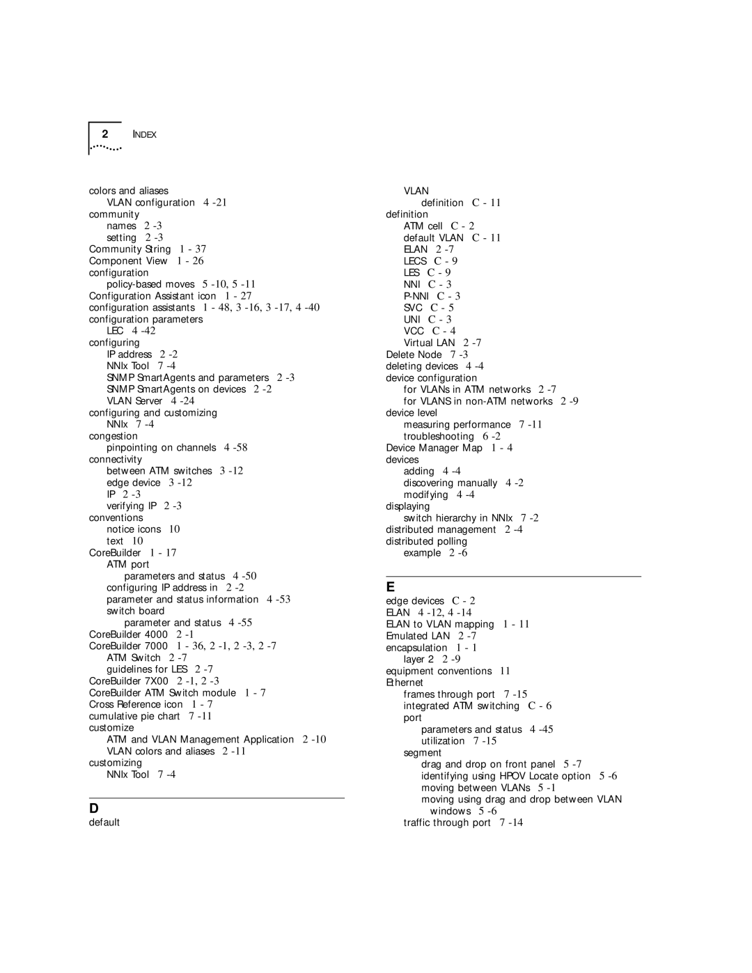 3Com 4.2.2 manual Les C Nni C 