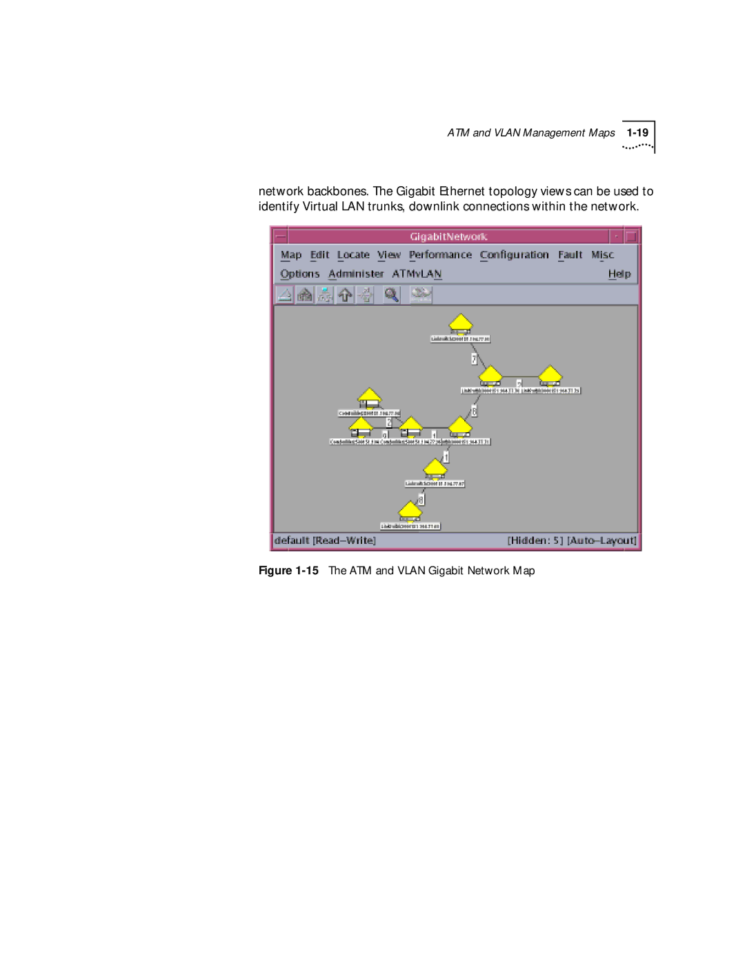 3Com 4.2.2 manual 15The ATM and Vlan Gigabit Network Map 