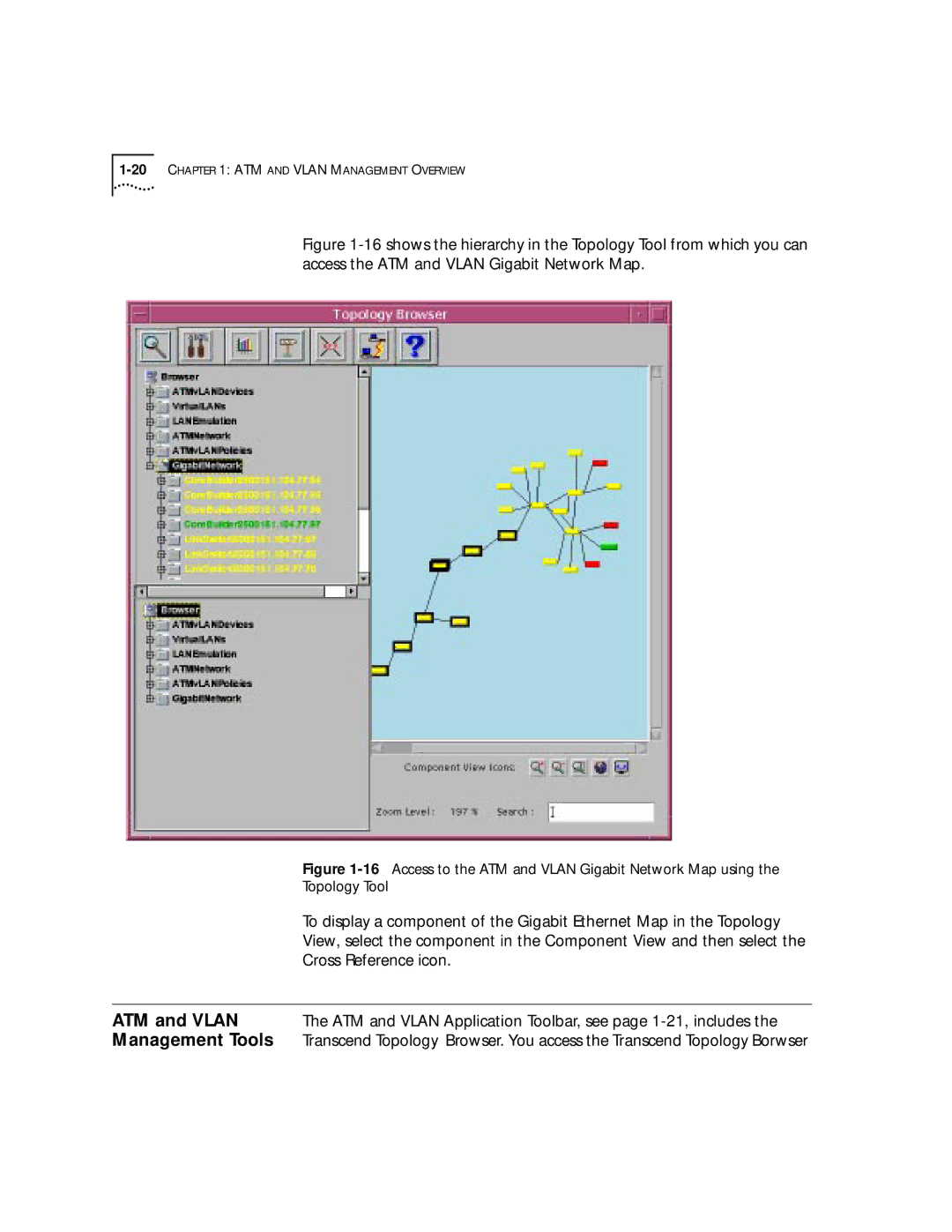 3Com 4.2.2 manual Management Tools, ATM and Vlan Application Toolbar, see page 1-21, includes 