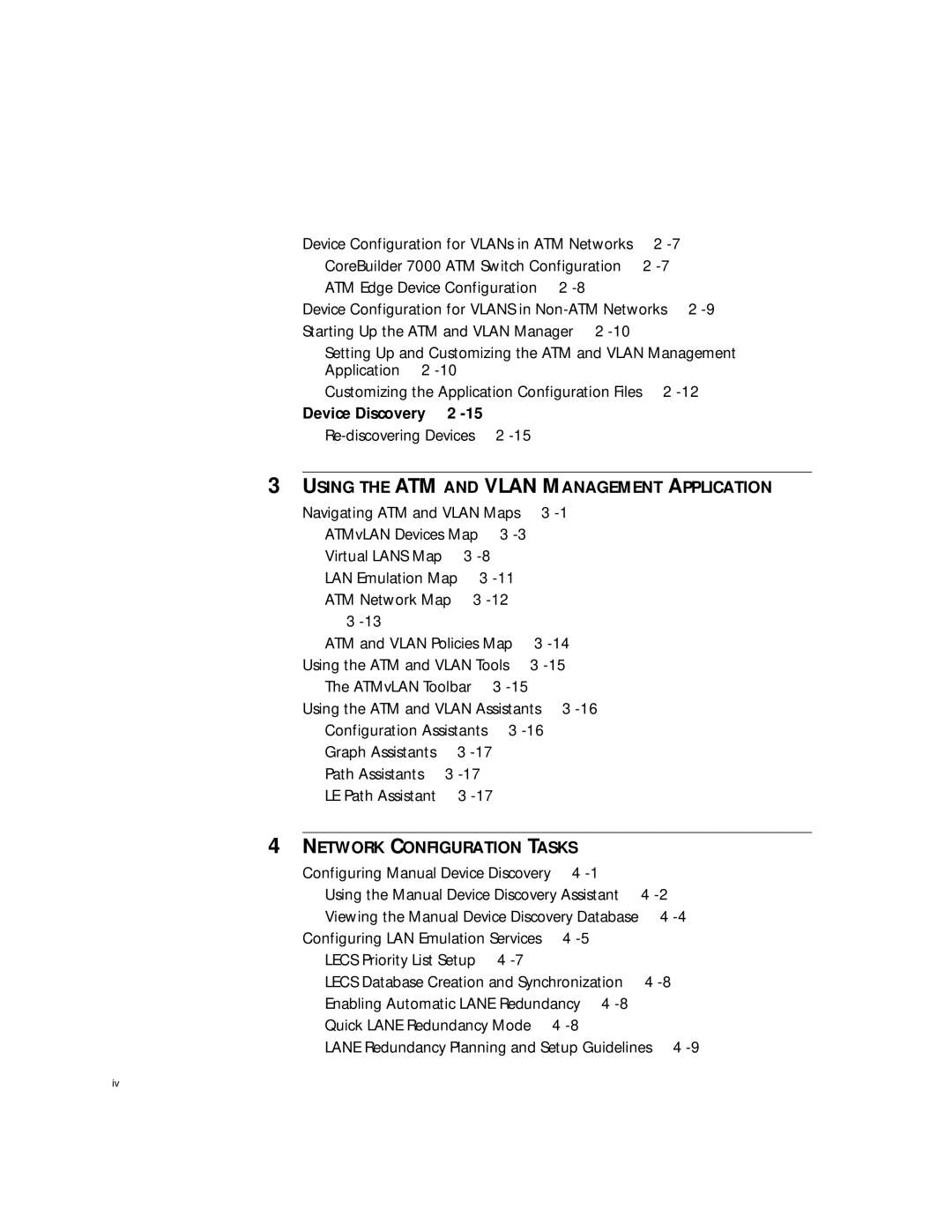 3Com 4.2.2 manual Using the ATM and Vlan Management Application 