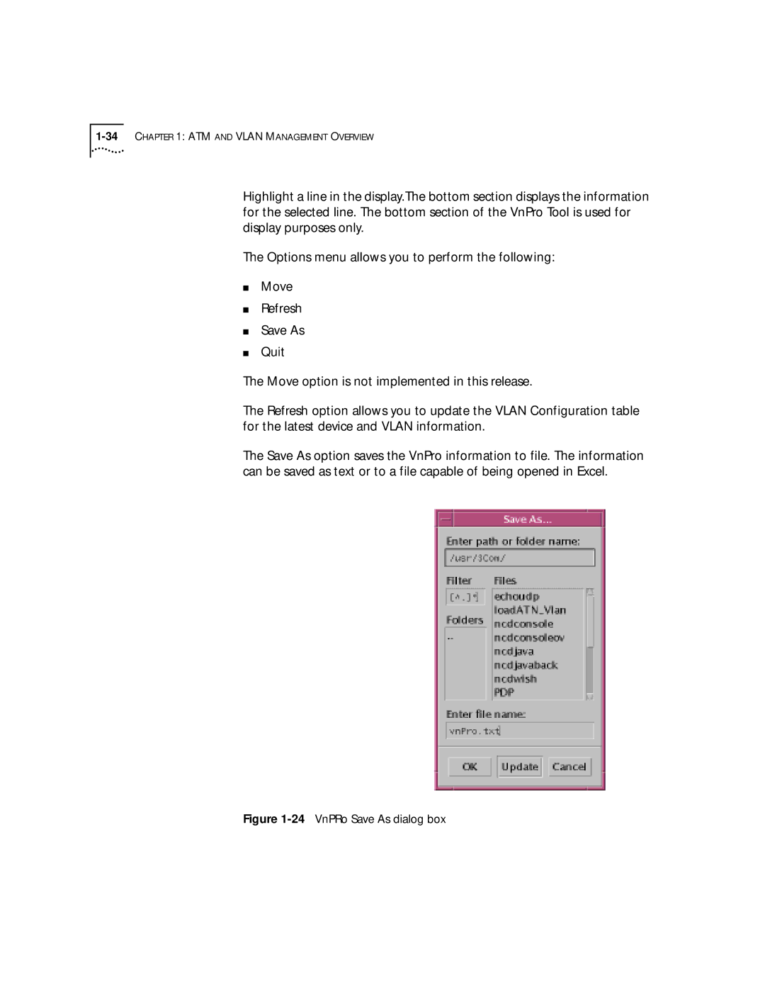 3Com 4.2.2 manual 24VnPRo Save As dialog box 