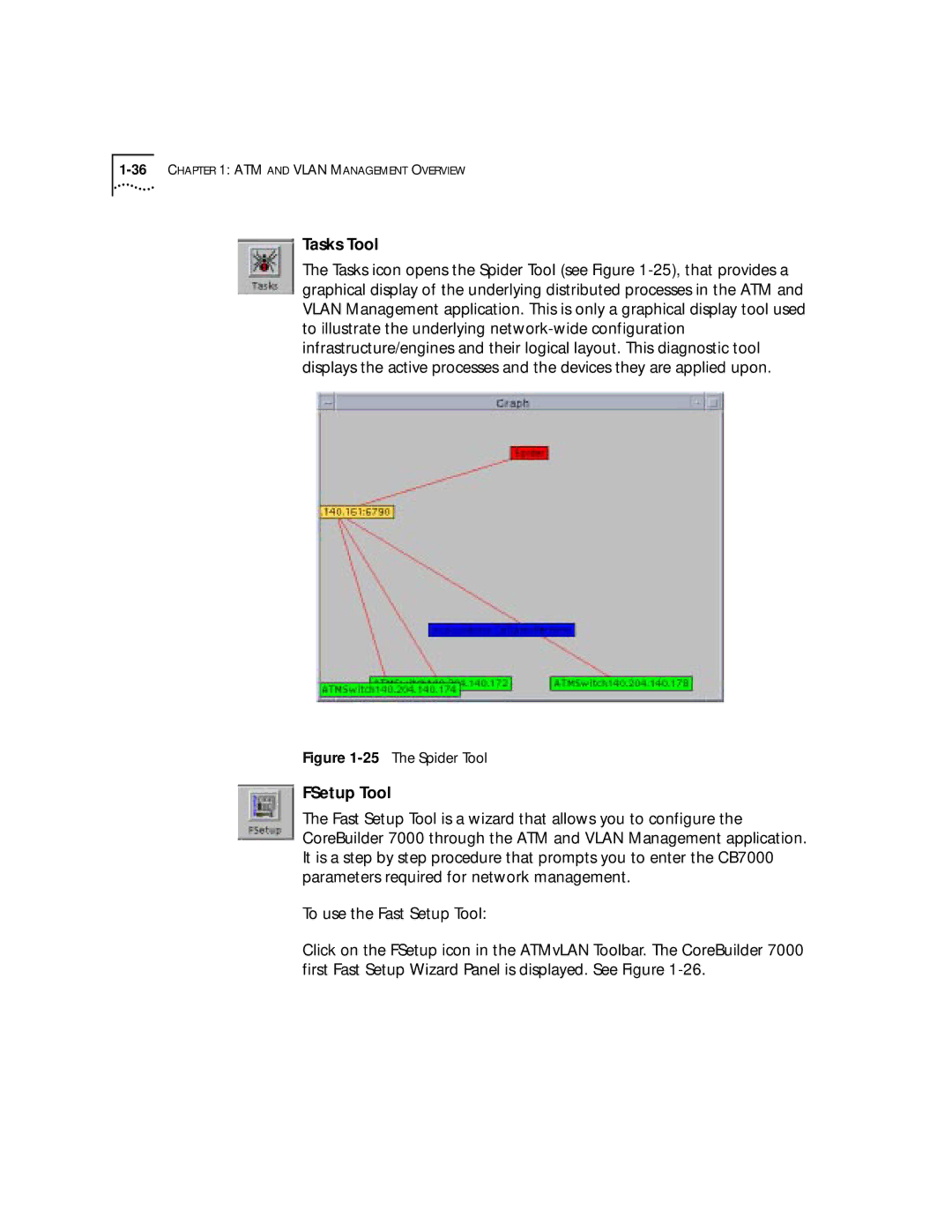 3Com 4.2.2 manual Tasks Tool, FSetup Tool 