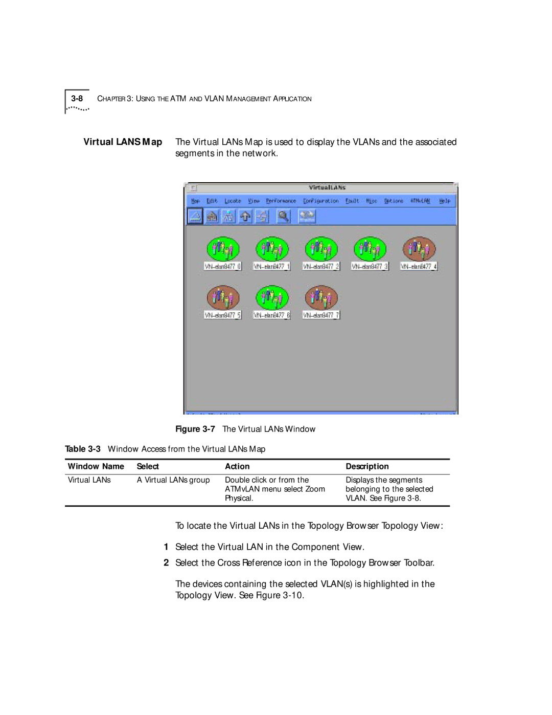 3Com 4.2.2 manual Window Name Select Action 