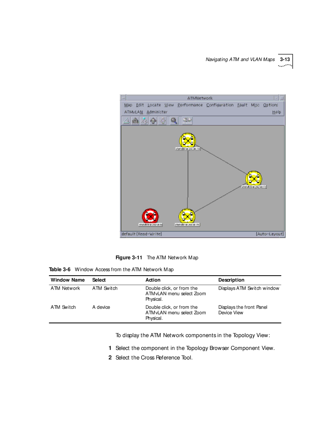 3Com 4.2.2 manual ATM Network ATM Switch Double click, or from 