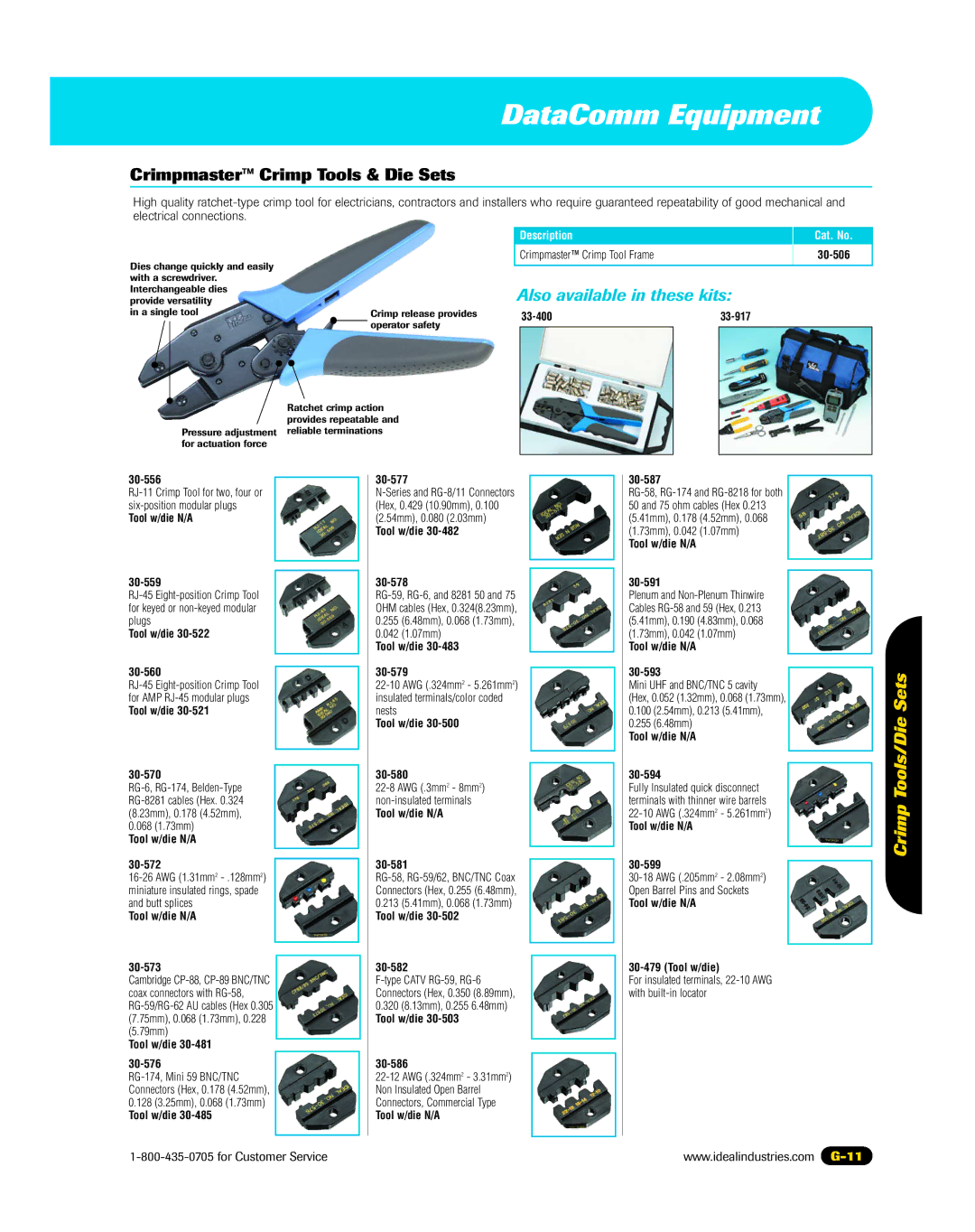 3Com 45-339, 45-337, 45-338 Crimpmaster Crimp Tools & Die Sets, Crimp Tools/Die Sets, Crimpmaster Crimp Tool Frame 30-506 